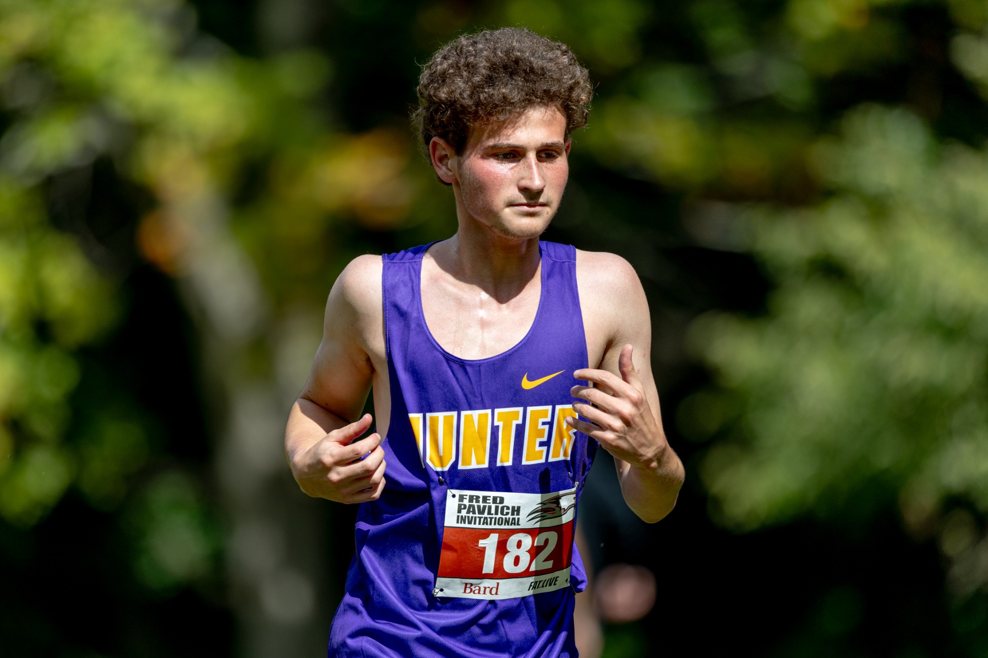 Leonardo Kaplan competes in men's cross country.