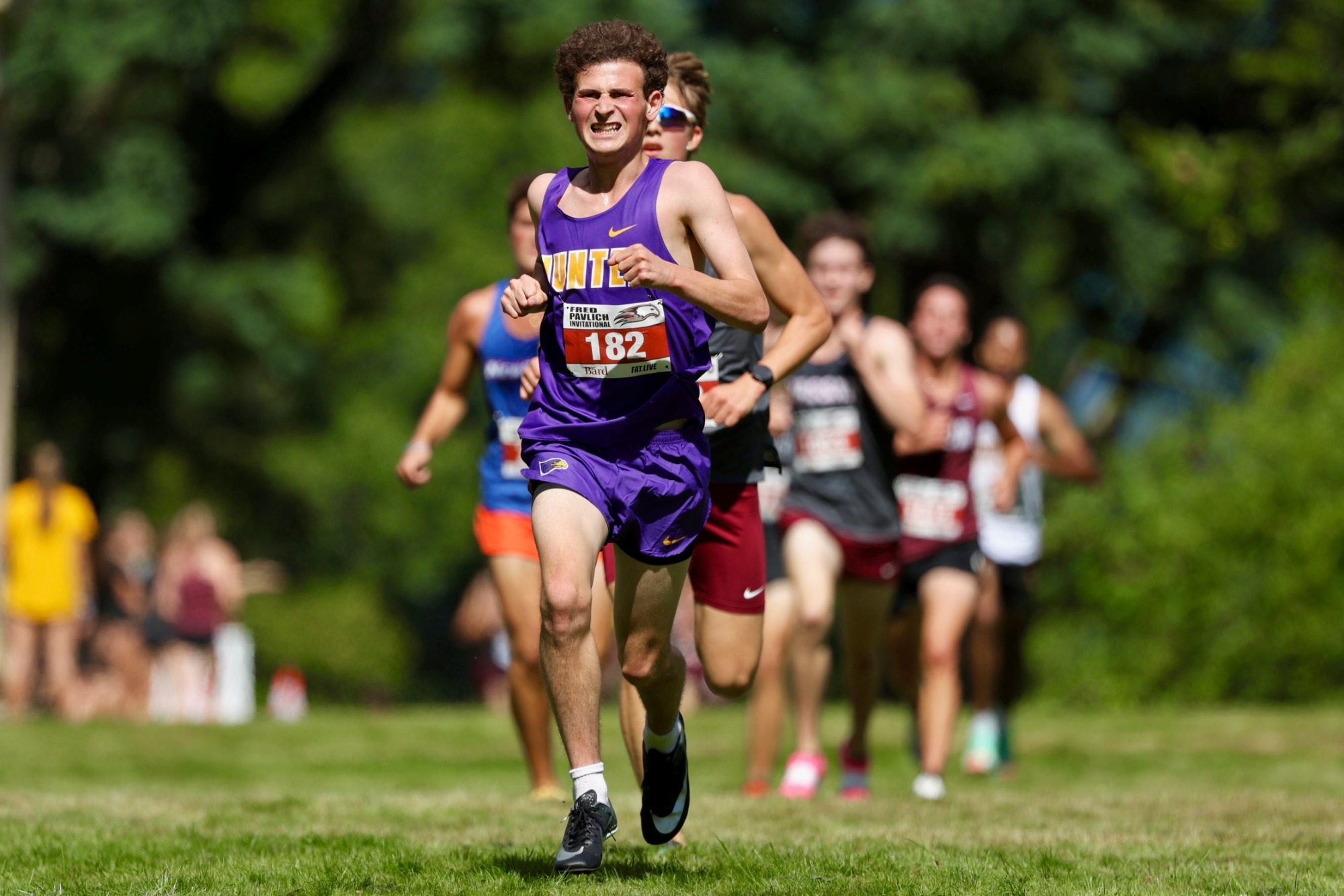 Leonardo Kaplan competes in men's cross country