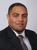 Headshot of men's football player