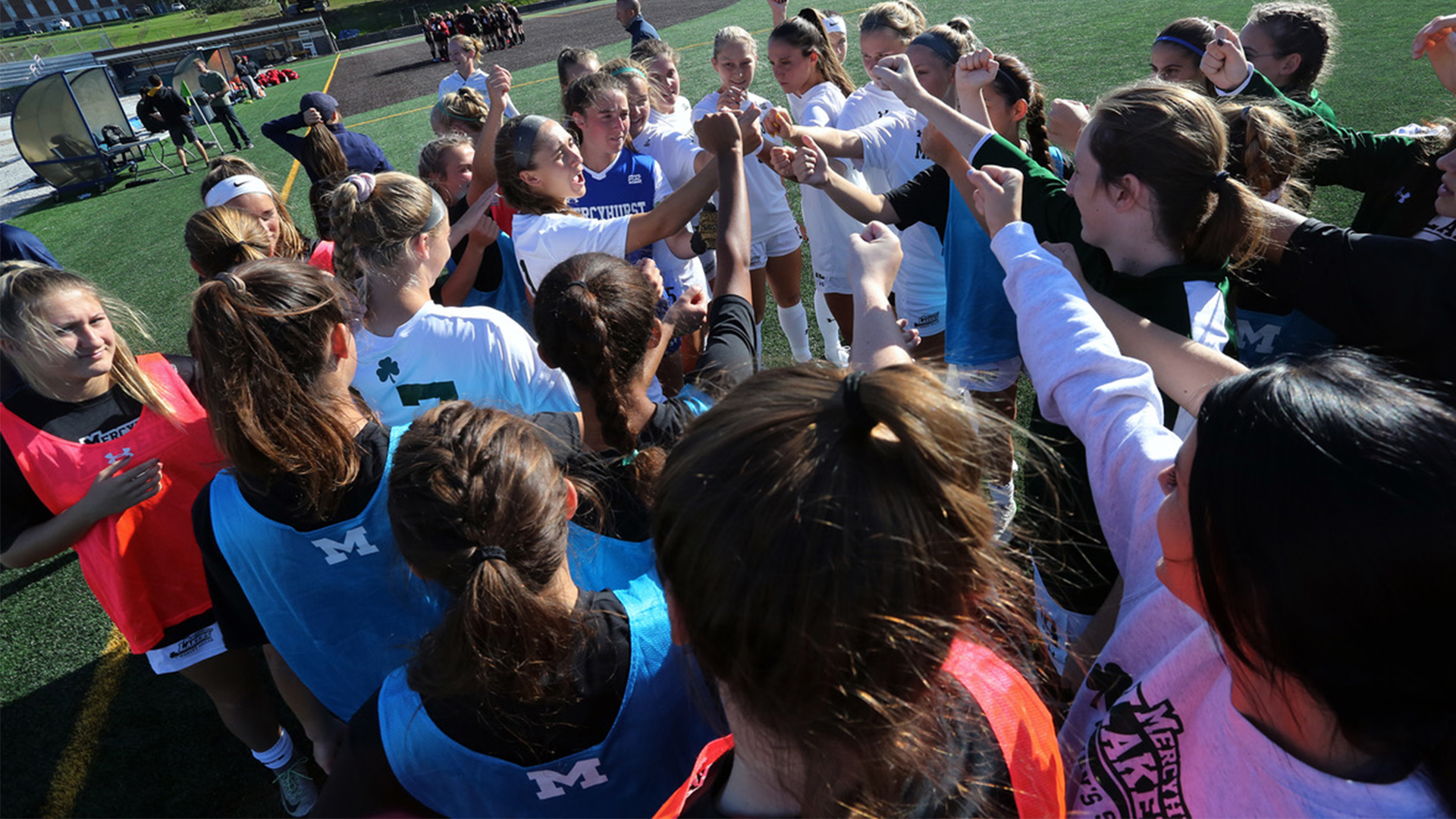 Women's Soccer Huddle