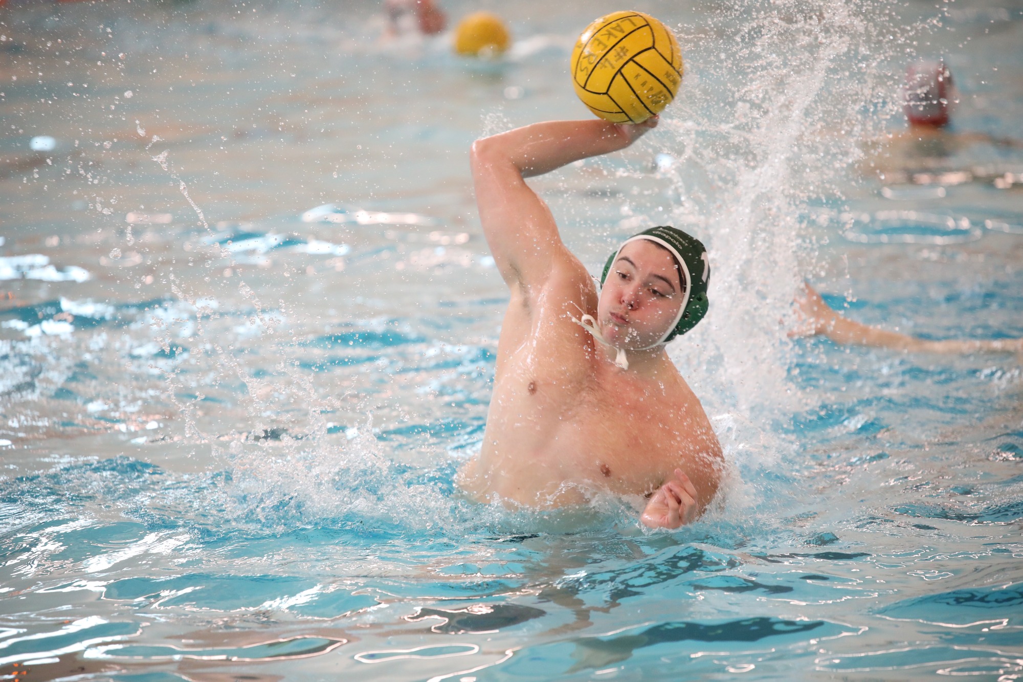 Mercyhurst menÕs water polo vs. W&J, Feb. 20, 2021. Photo by Ed Mailliard