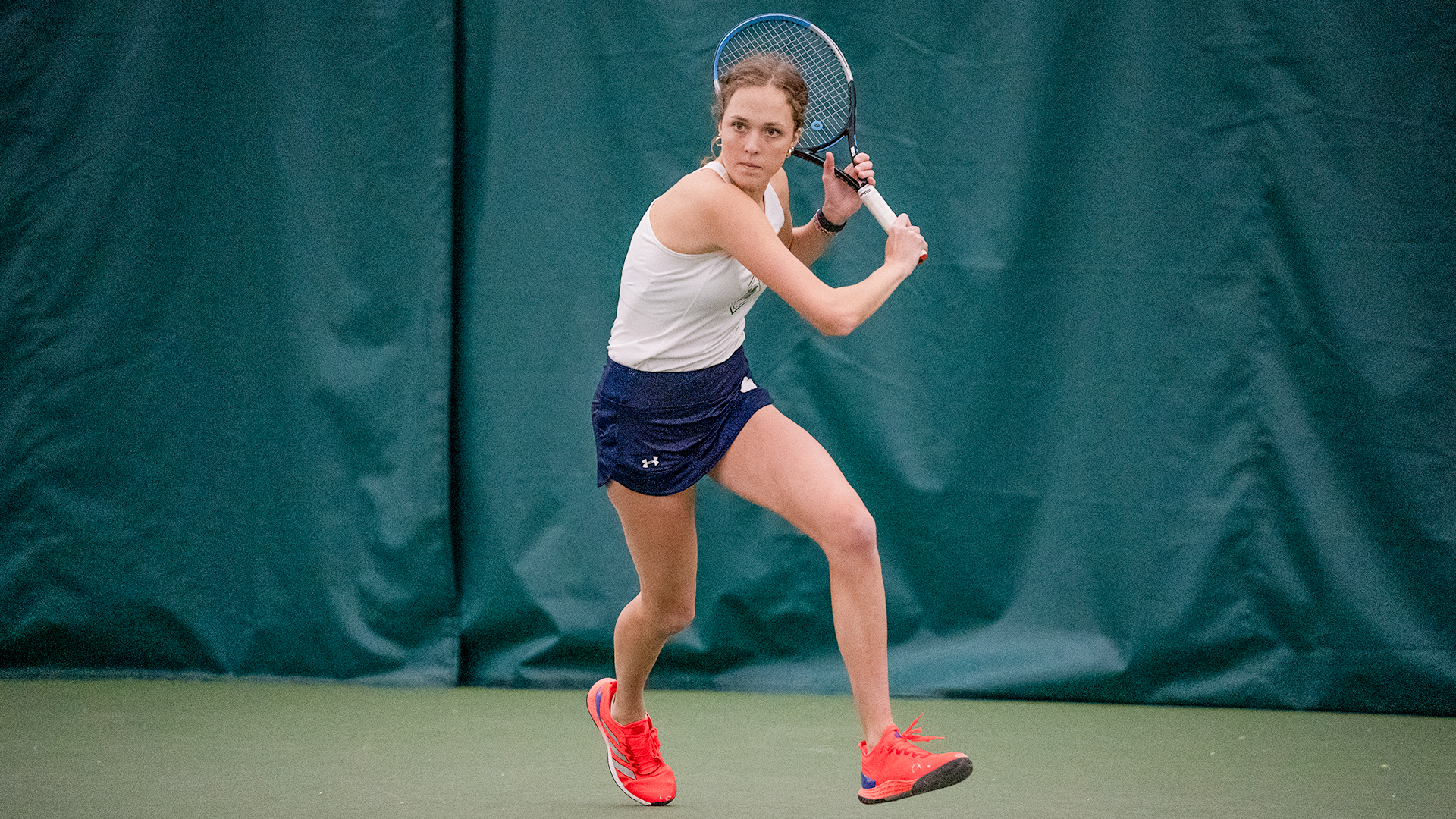 Brown readies backhand