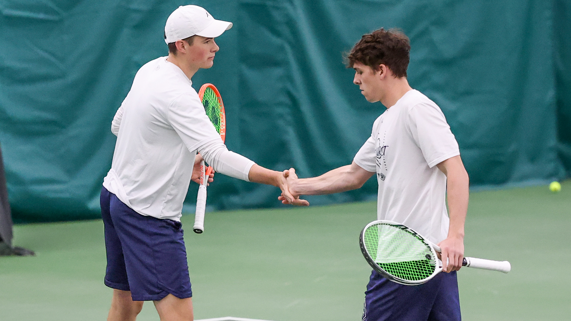 Rekun and Colm celebrate point
