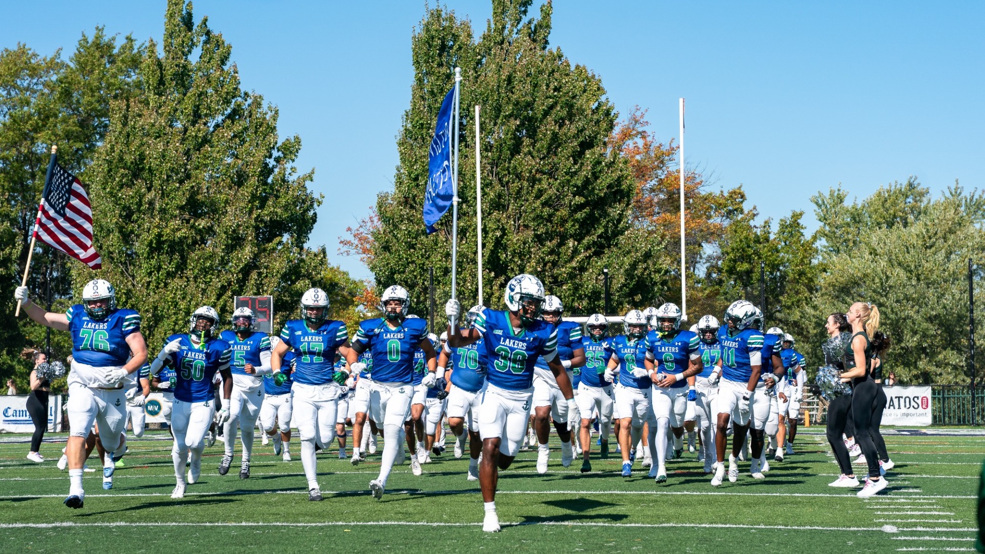 Football Run Out Homecoming