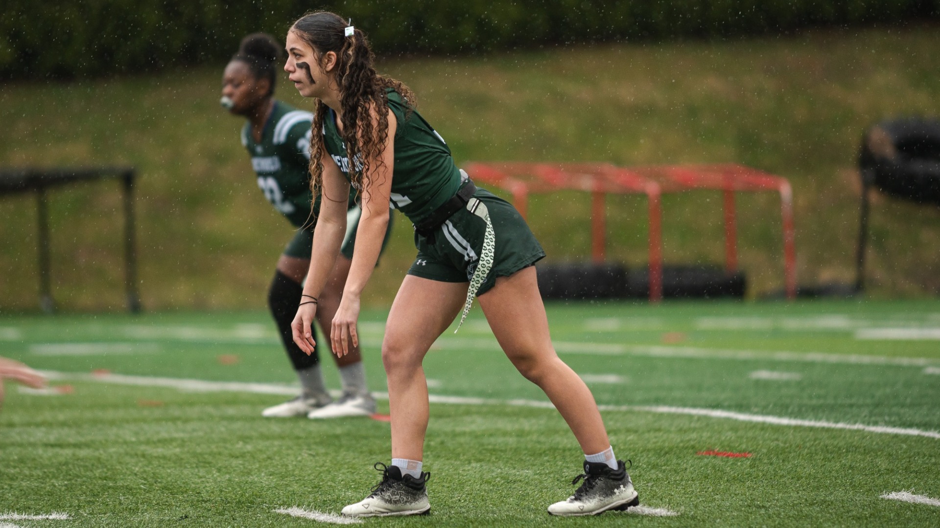 JoAnna Saad at line of scrimmage