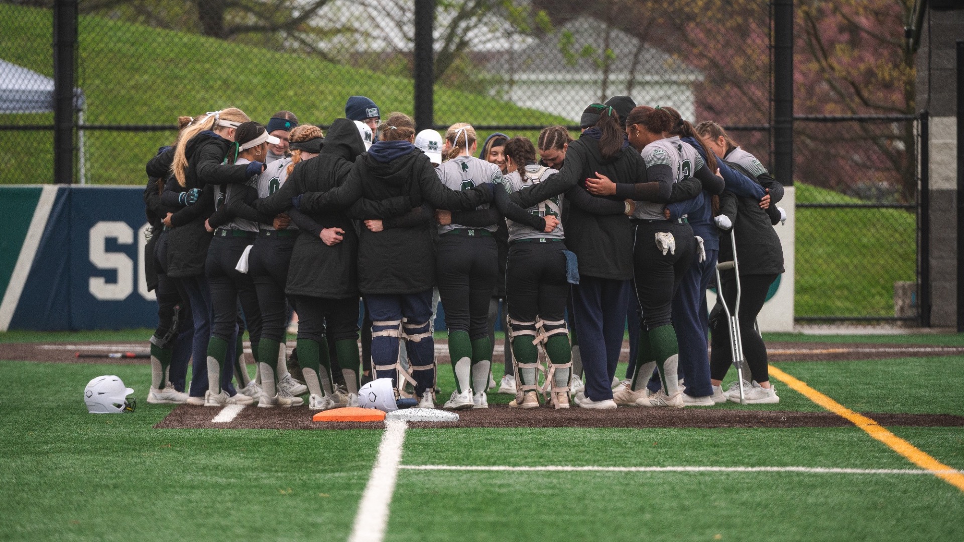 Softball Team Huddle