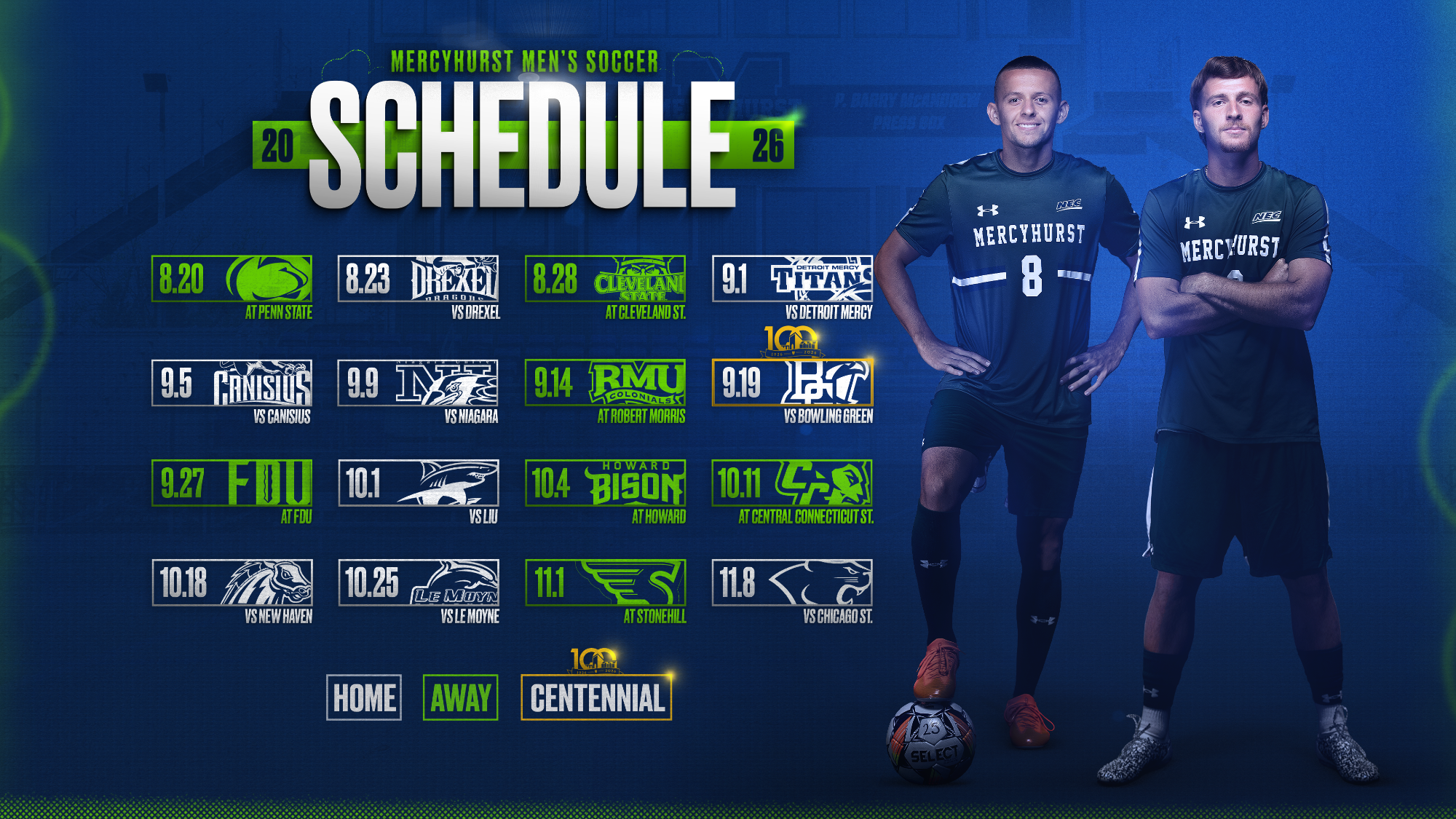 2026 Men's Soccer Schedule