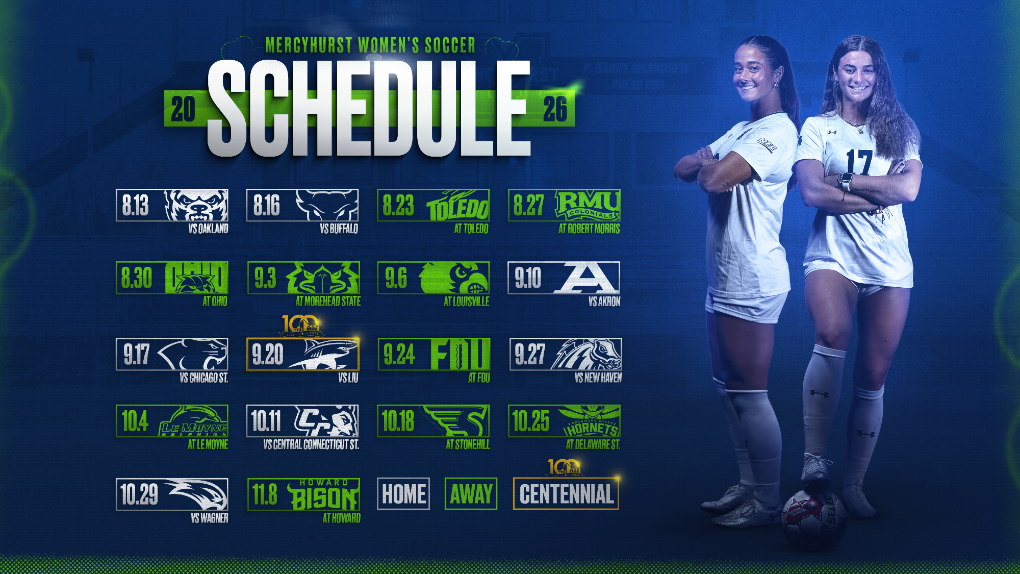 2026 Women's Soccer Schedule