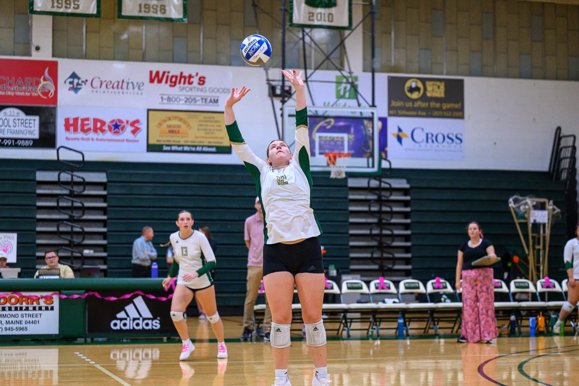 Husson Volleyball vs USM Husson University Bangor, Maine October 14, 2025 Photo: Eric Ogden