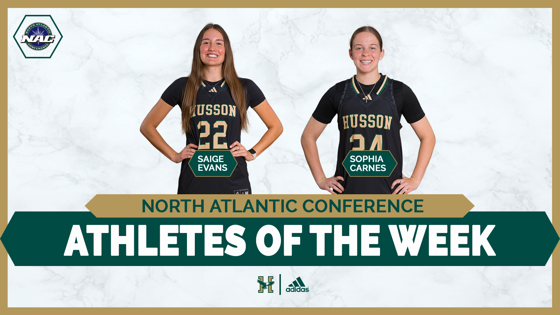 Saige Evans & Sophia Carnes Weekly Award Graphic