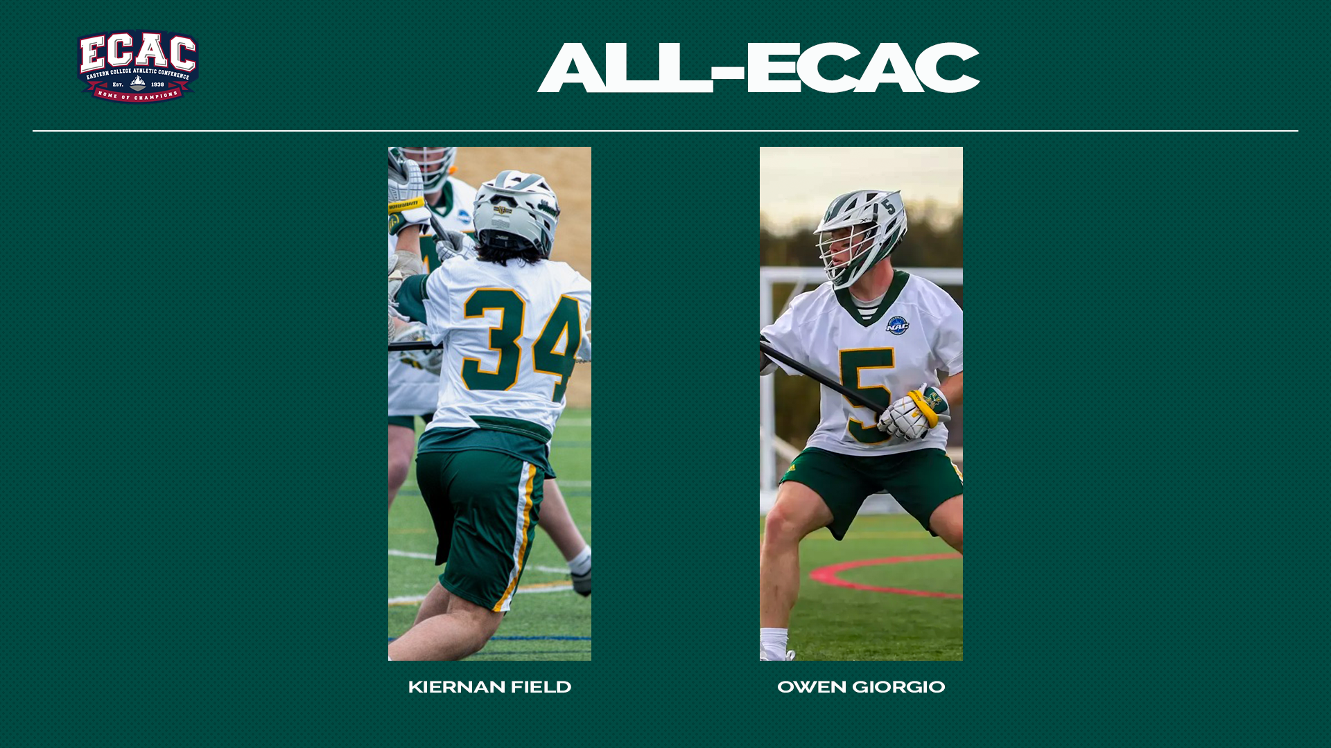 Men's Lacrosse All-ECAC Graphic