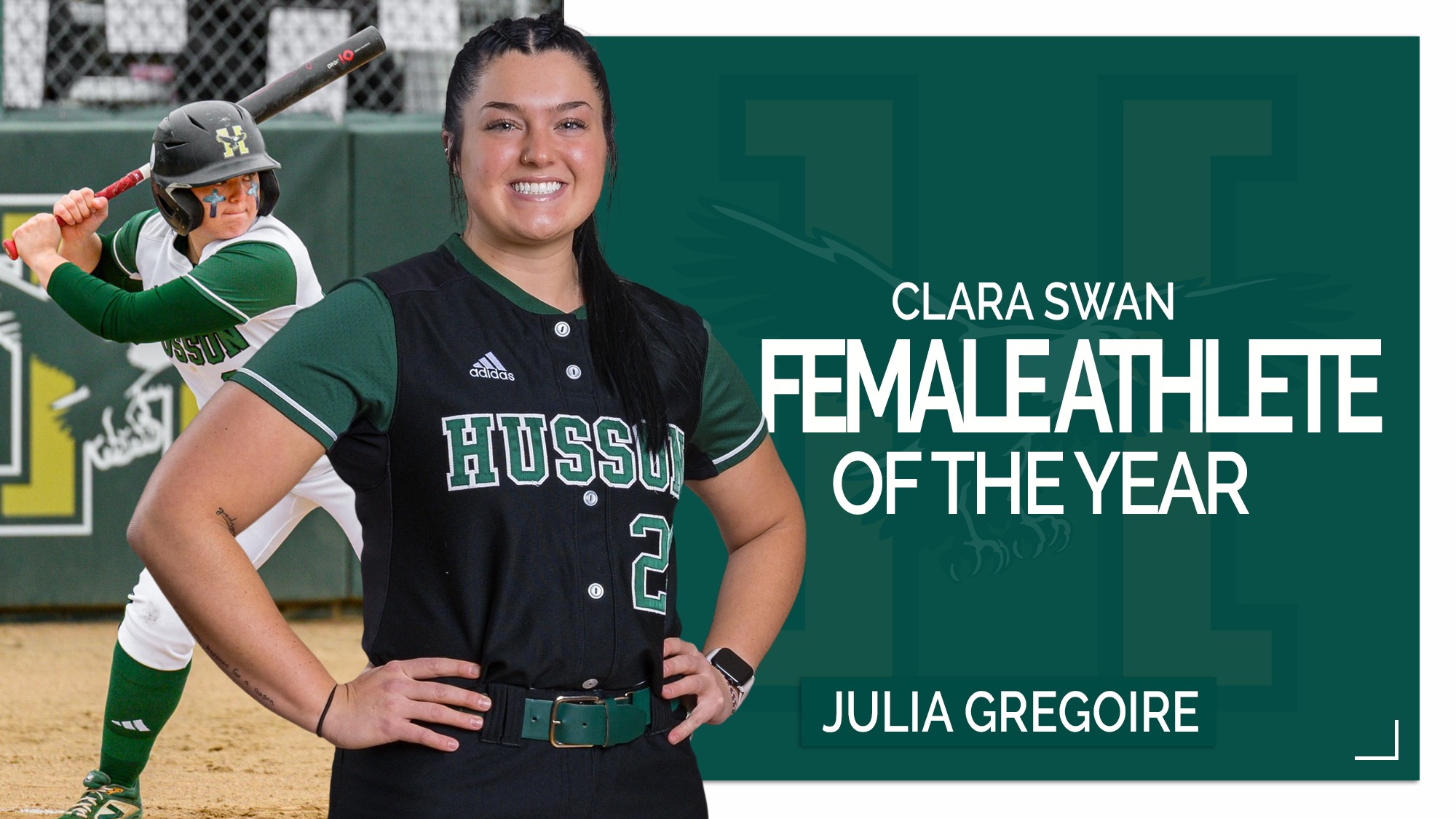 Julia Gregoire Clara Swan Female Athlete of the Year Graphic
