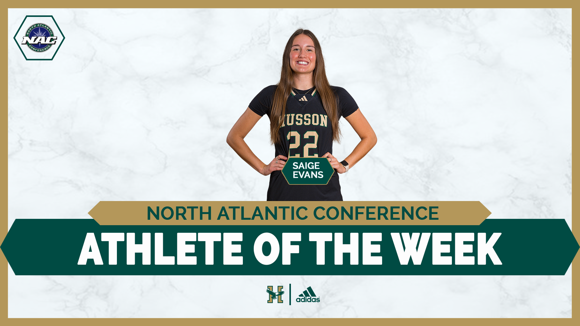 Saige Evans Weekly Award Graphic