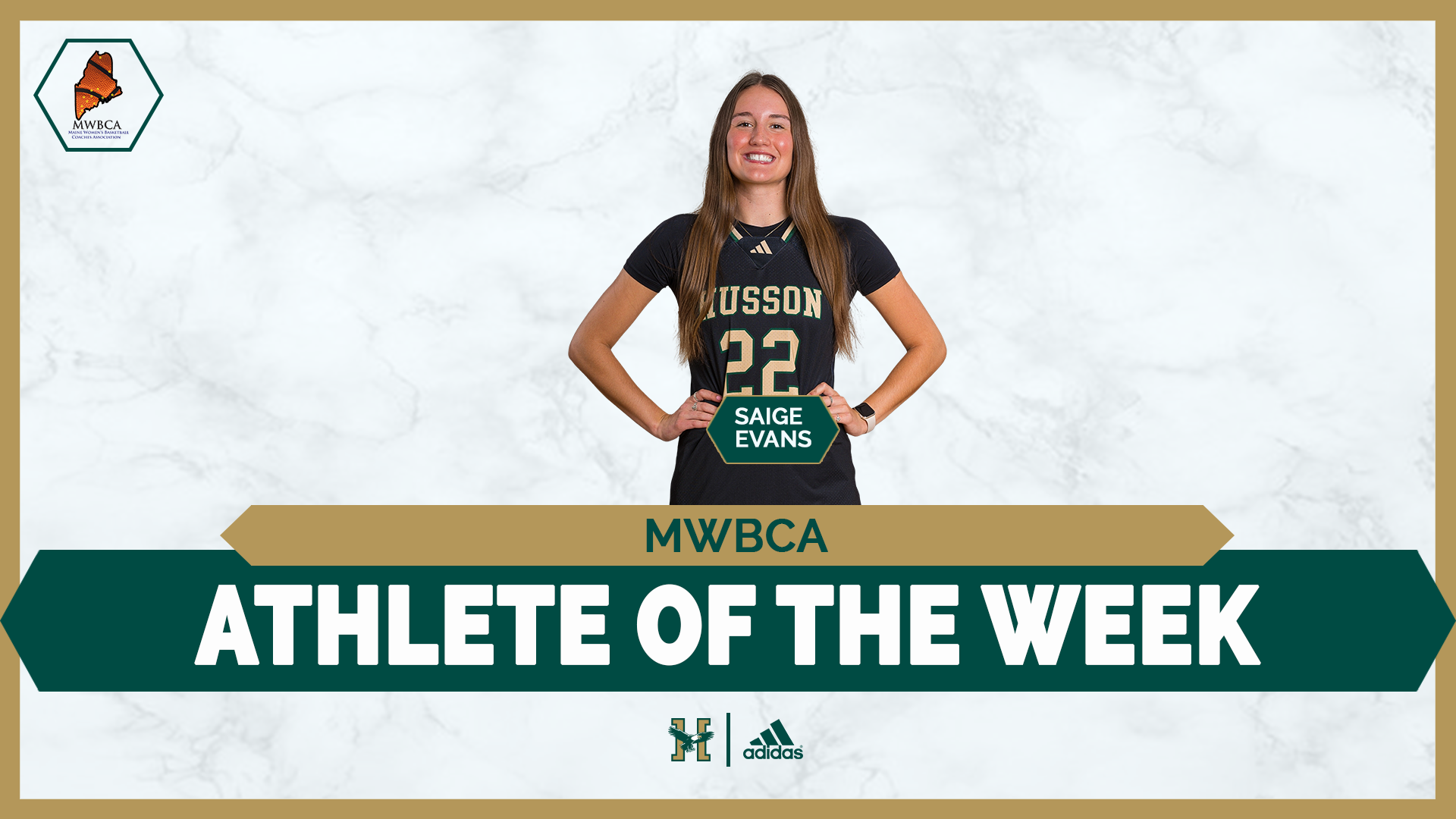 Saige Evans Weekly Award Graphic