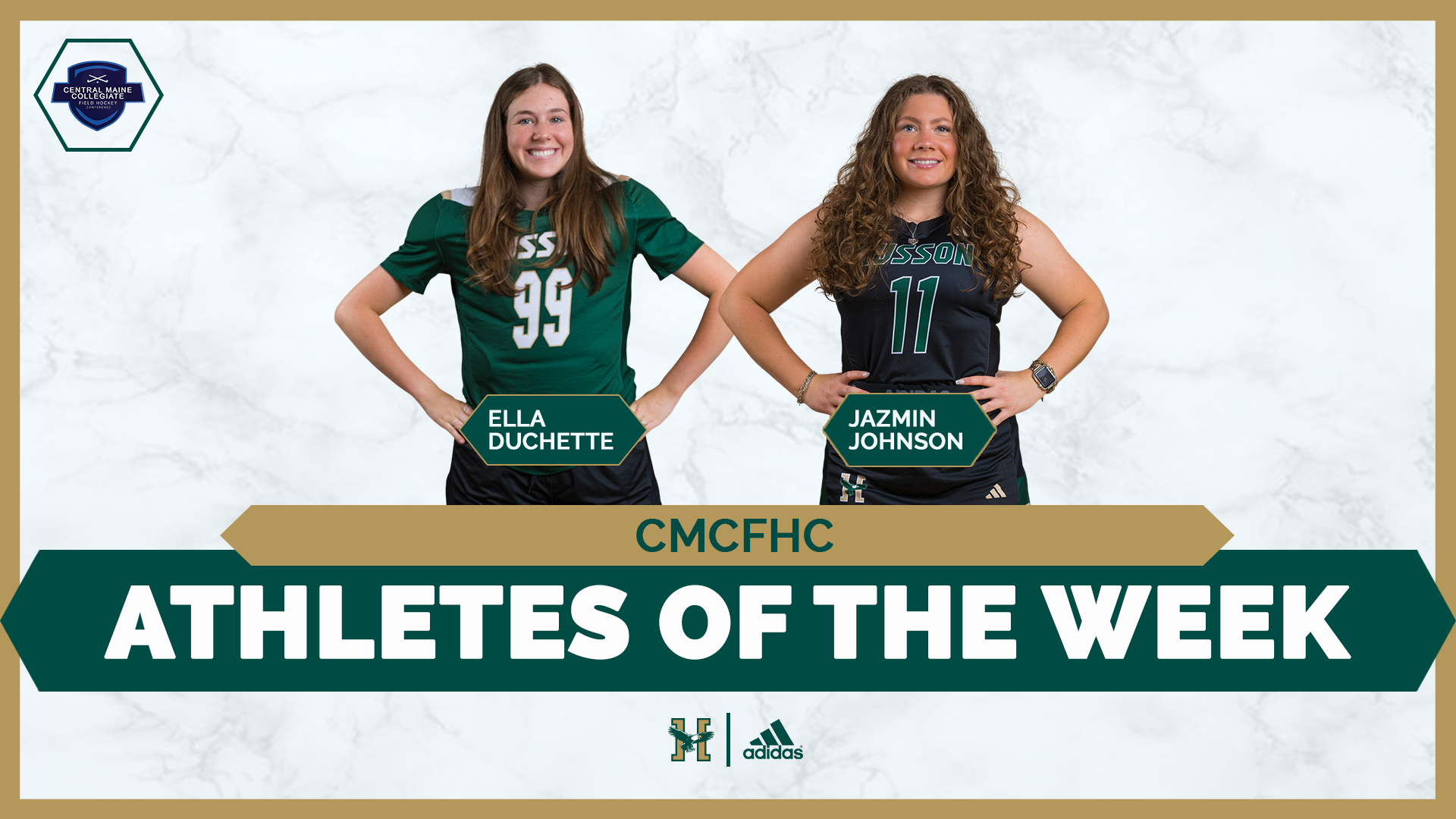 Ella Duchette and Jazmin Johnson Weekly Award Graphics