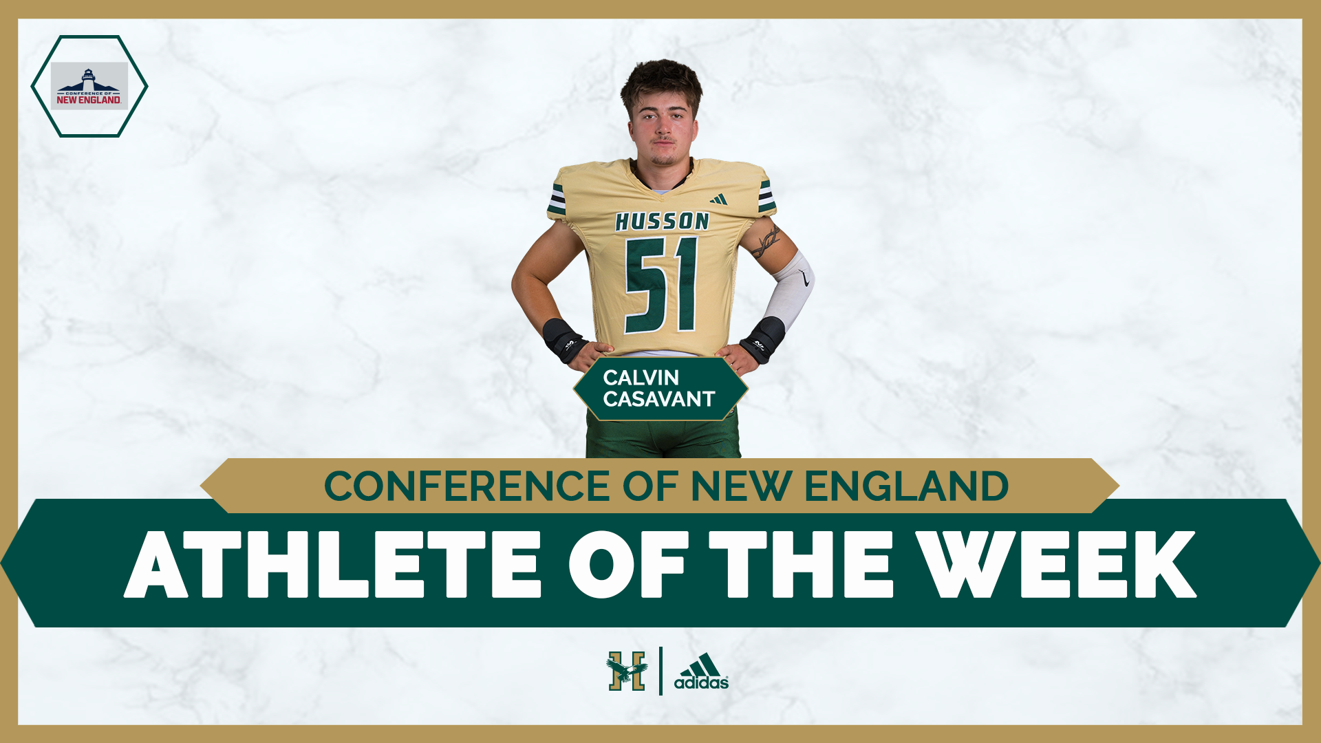 Calvin Casavant Weekly Award Graphic