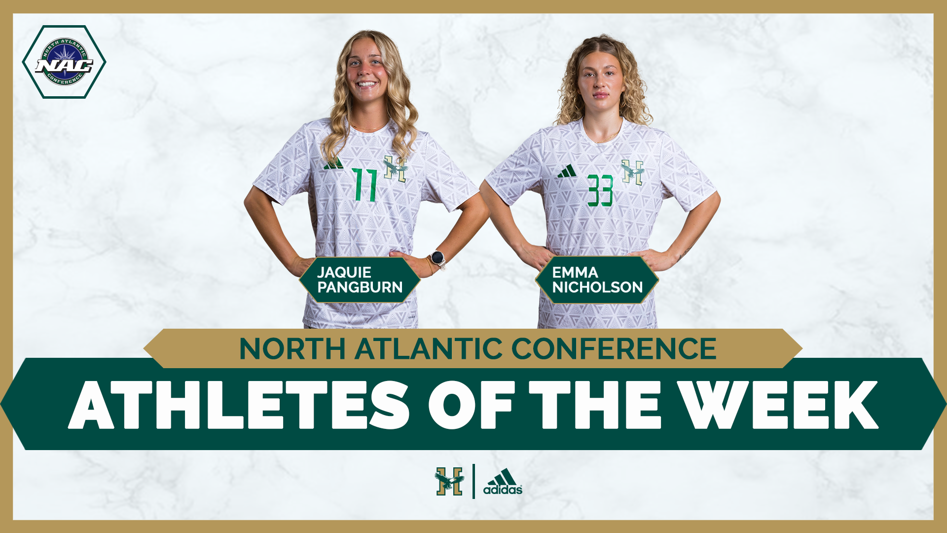 Jaquie Pangburn & Emma Nicholson Weekly Award Graphic