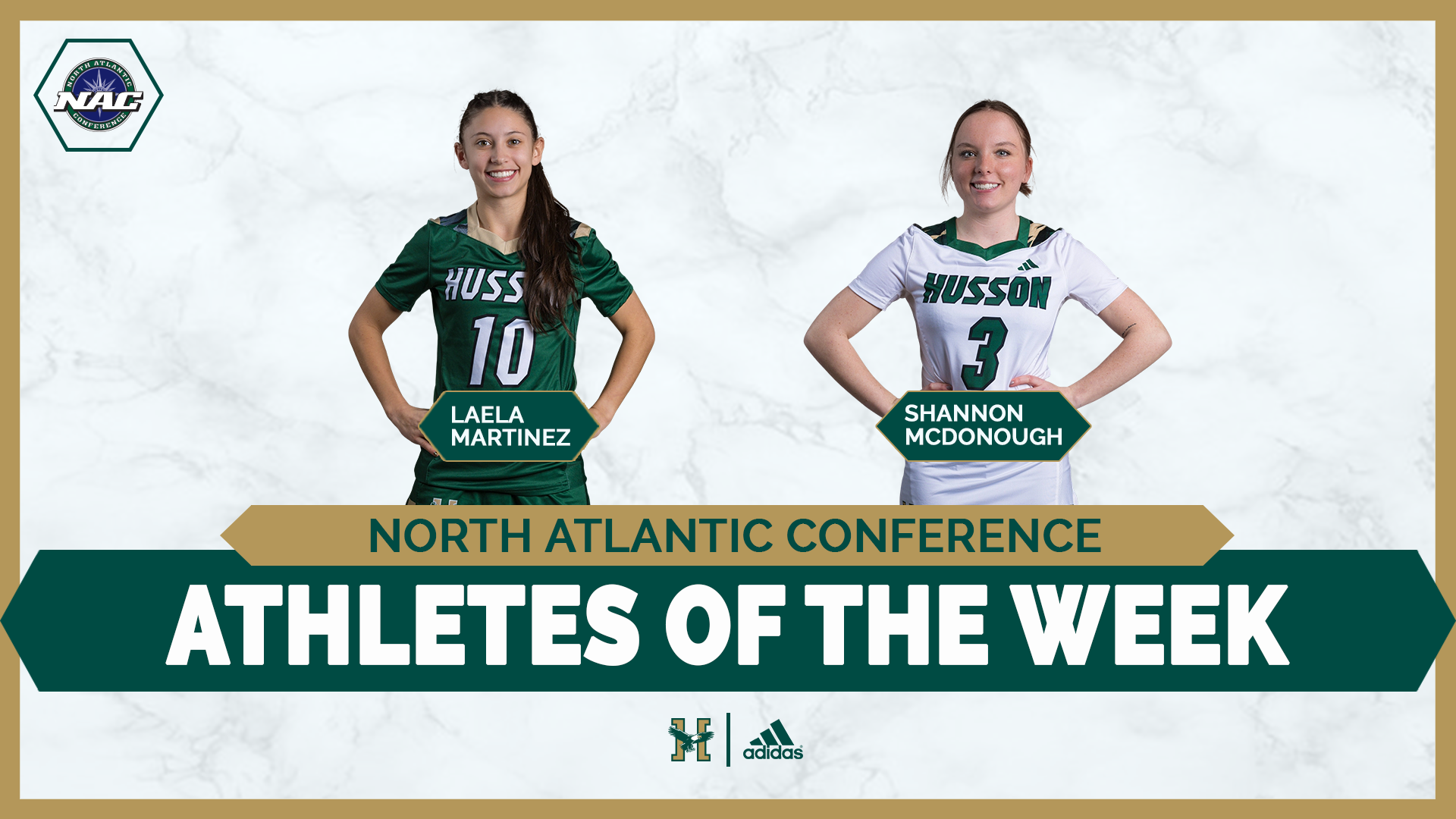 Laela Martinez and Shannon McDonough Weekly Award Graphic