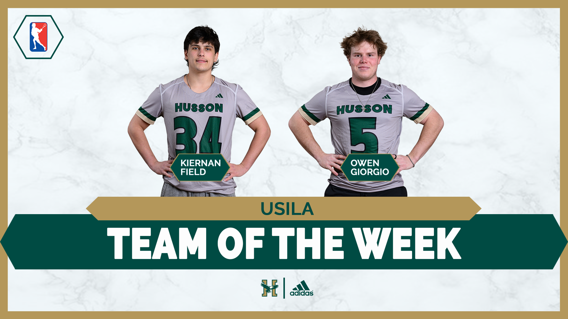 Kiernan Field and Owen Giorgio Weekly Award Graphic