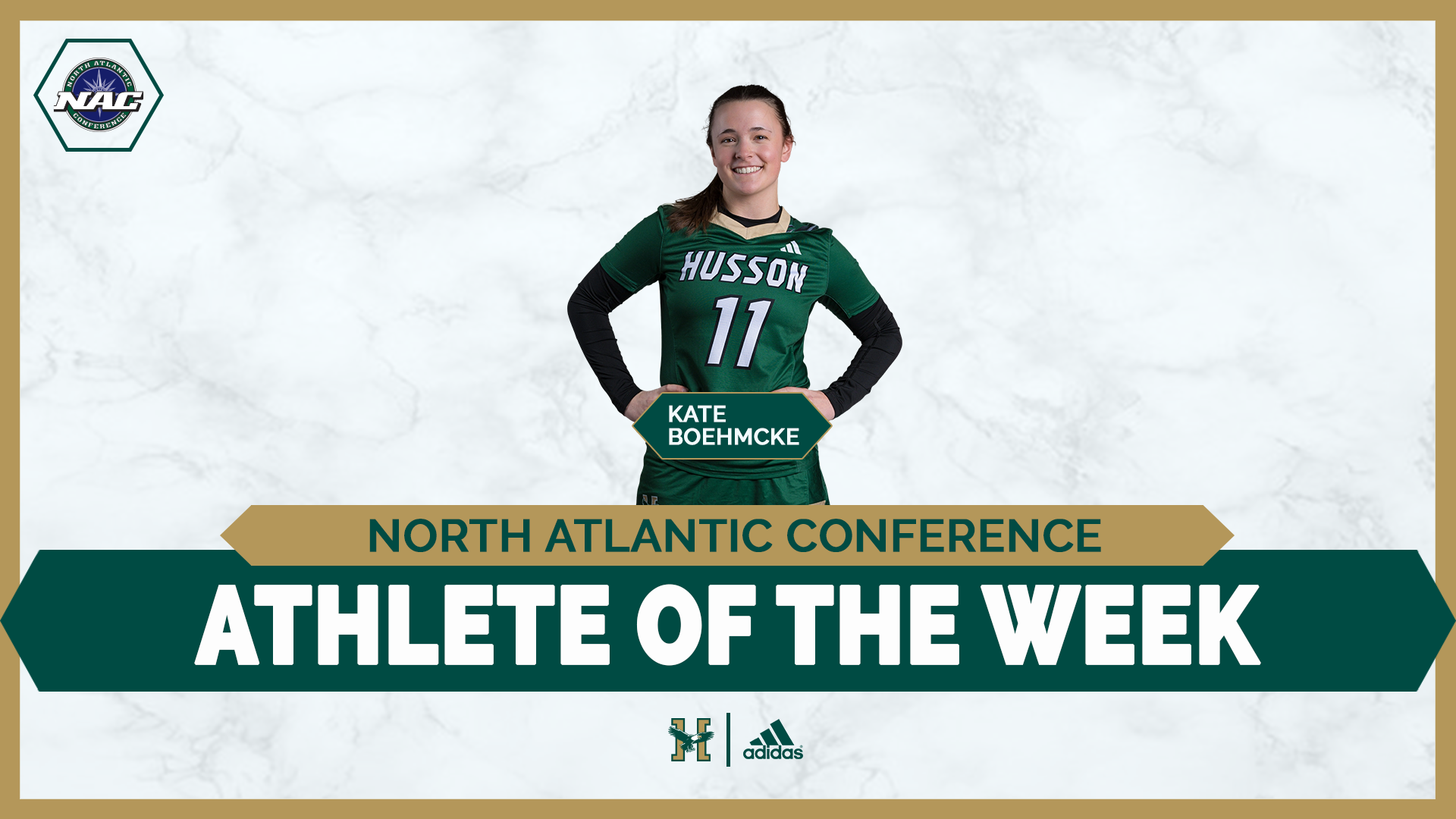 Kate Boehmcke Weekly Award Graphic