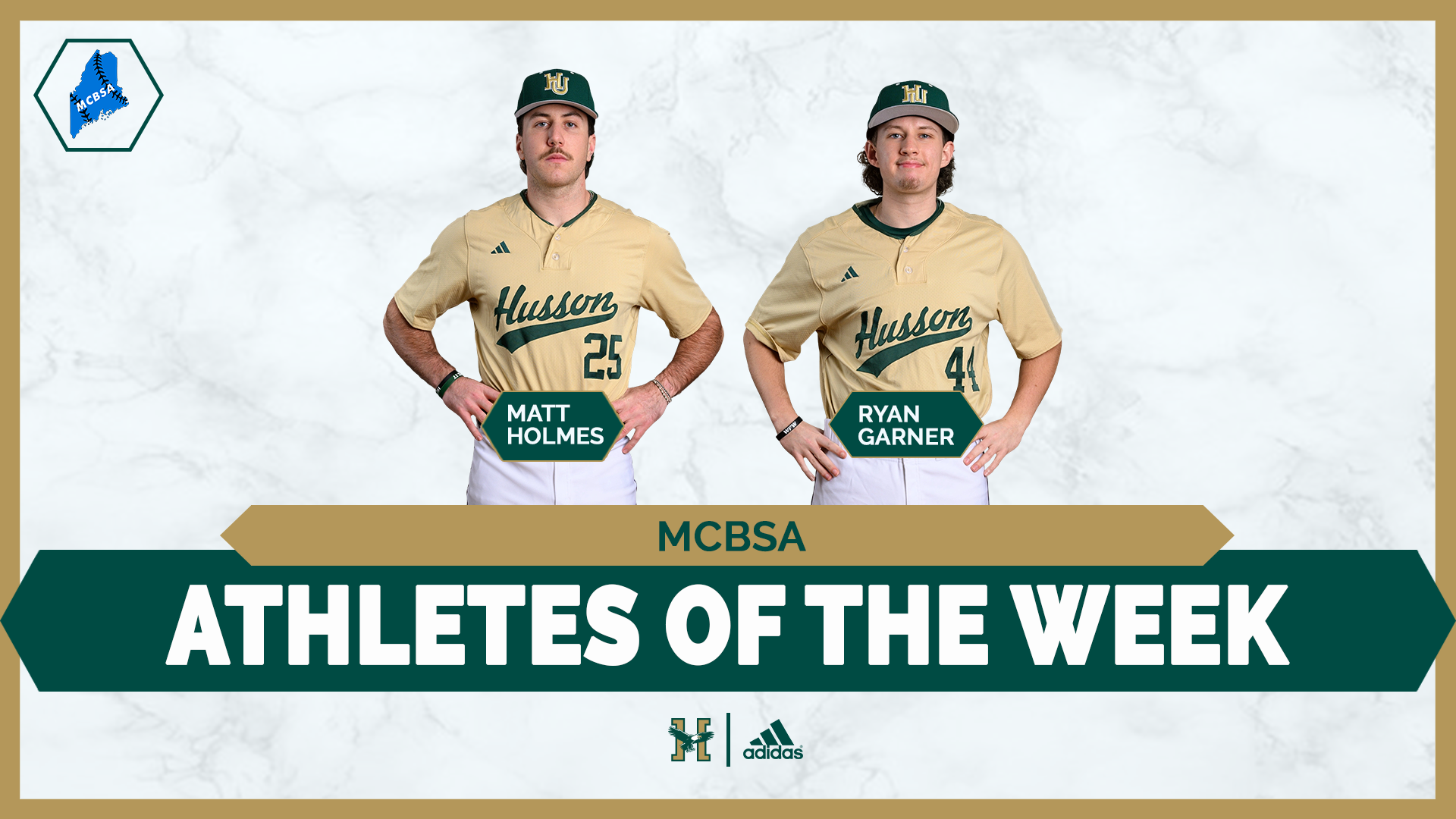 Matt Holmes and Ryan Garner Weekly Award Graphic