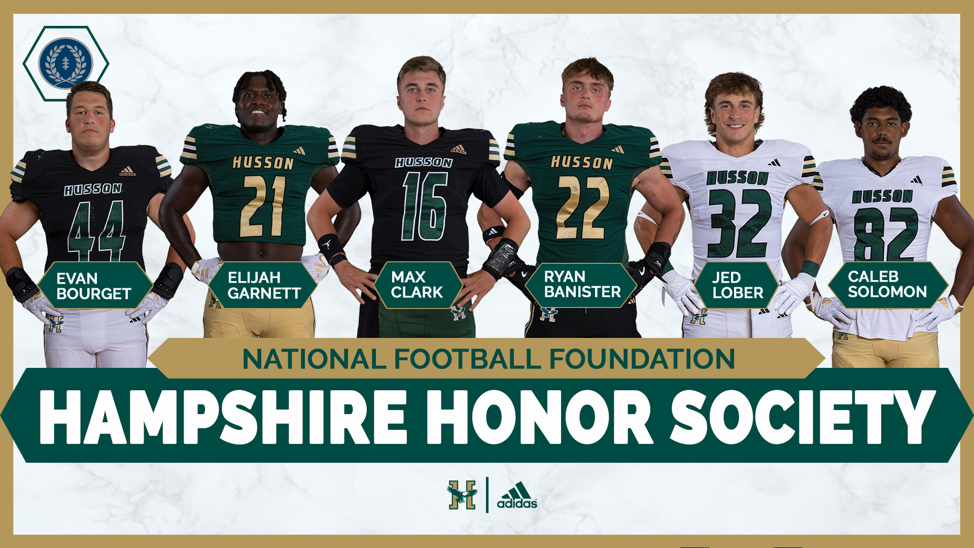 Football Hampshire Honor Society Graphic