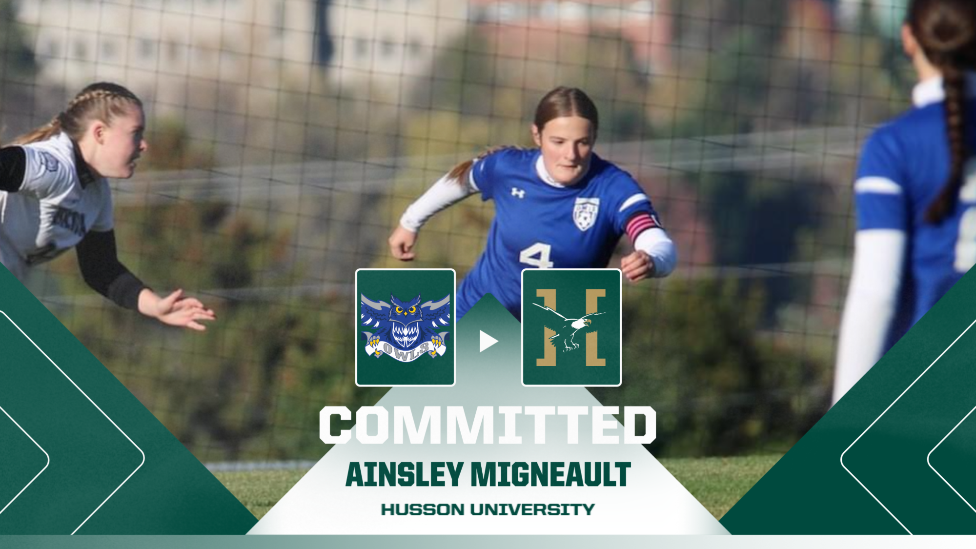 Ainsley Migneault Commitment Graphic