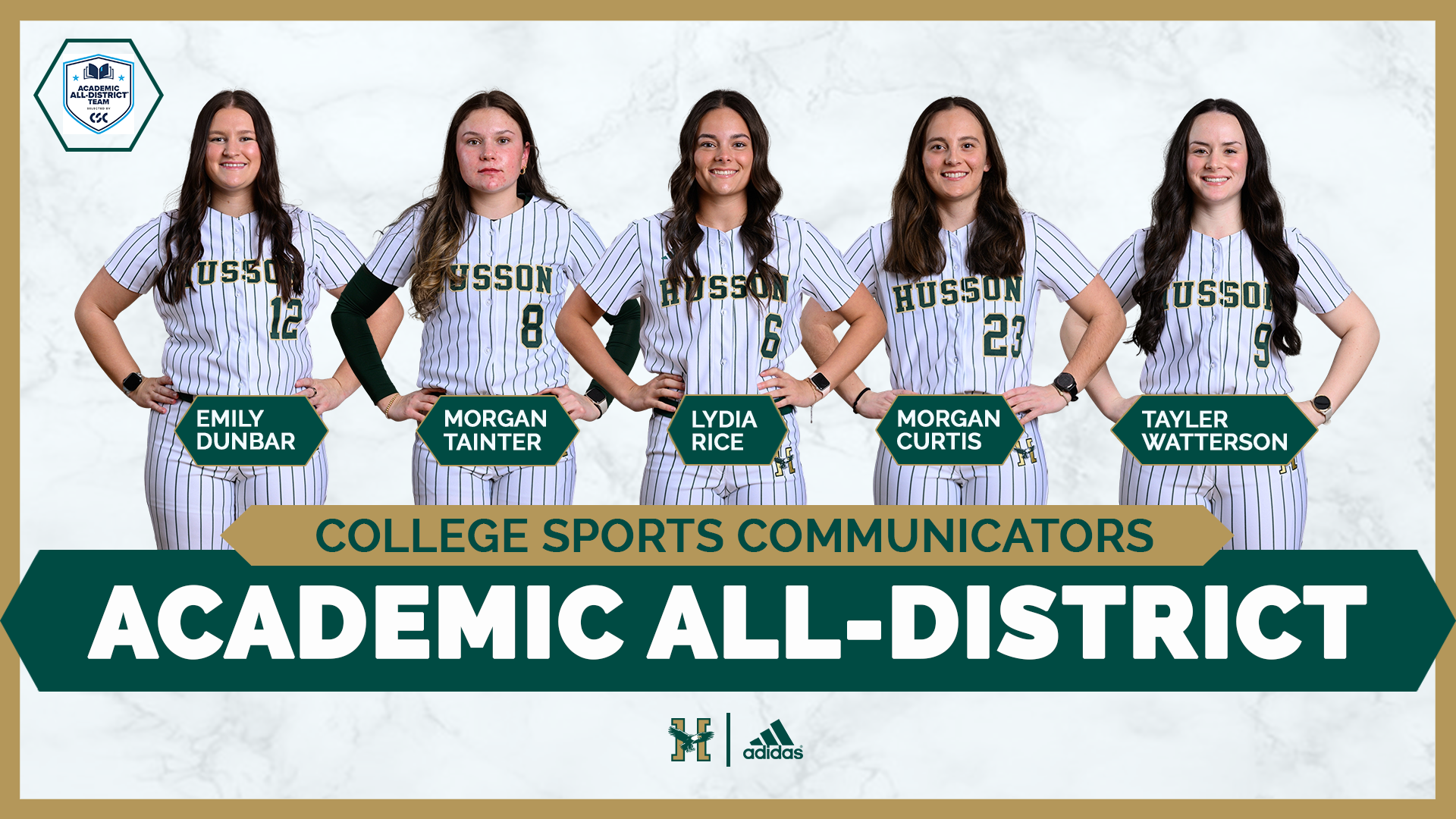 Softball Academic All-District Graphic