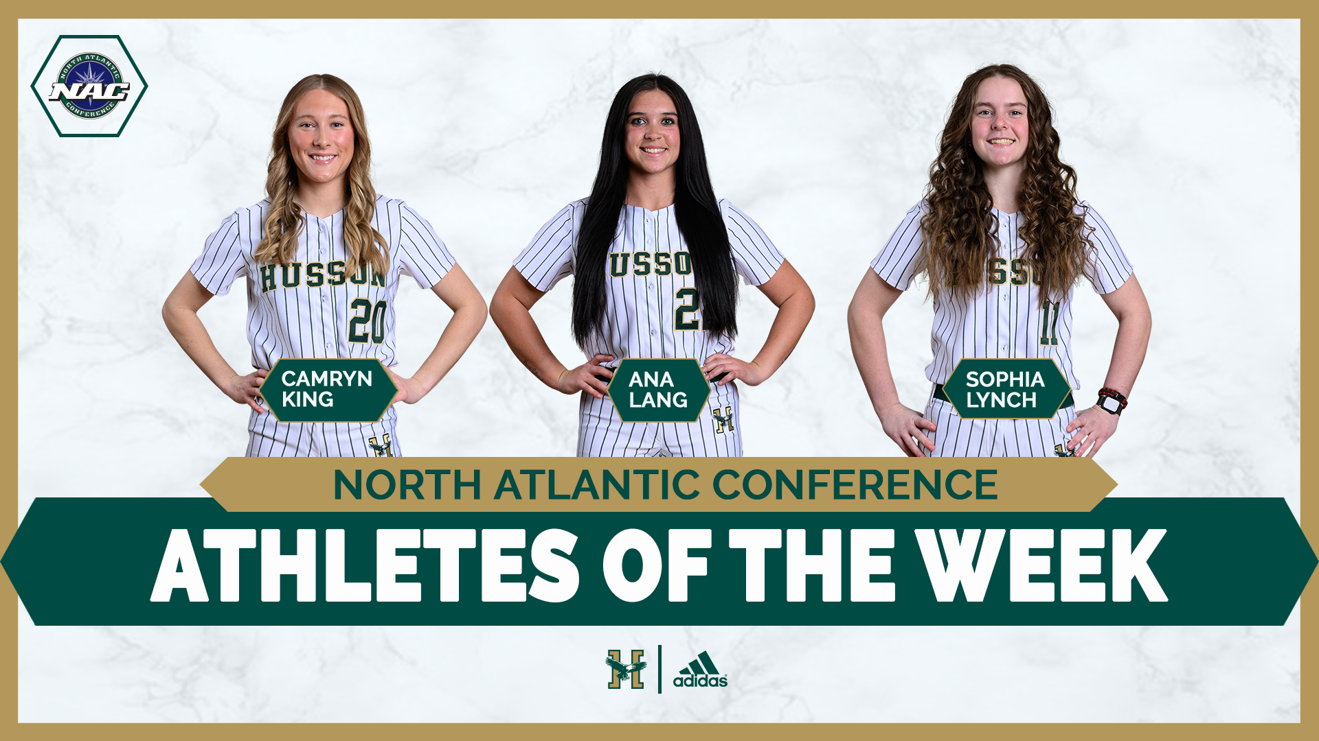 Camryn King, Ana Lang and Sophia Lynch Weekly Award Graphic