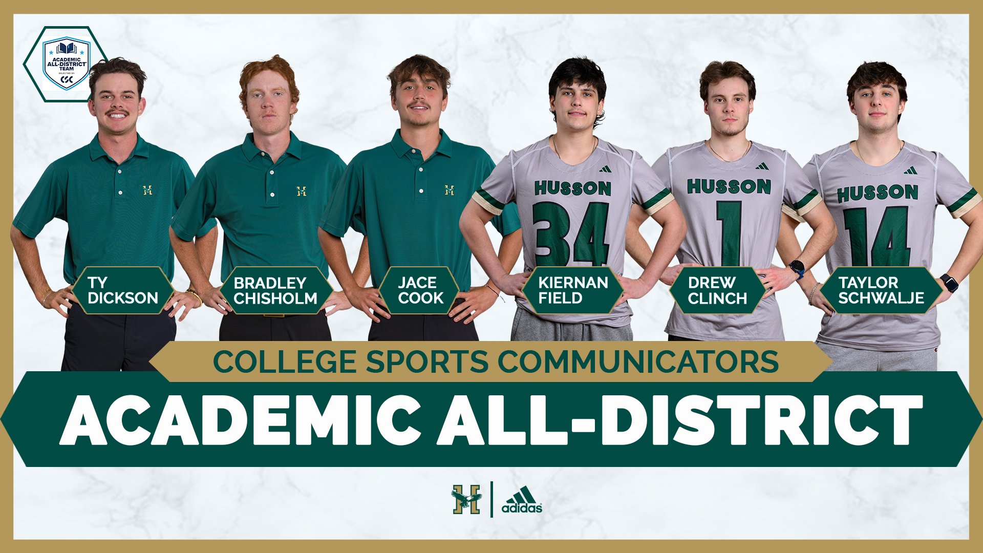 Men's At-Large CSC Academic All-District Graphic