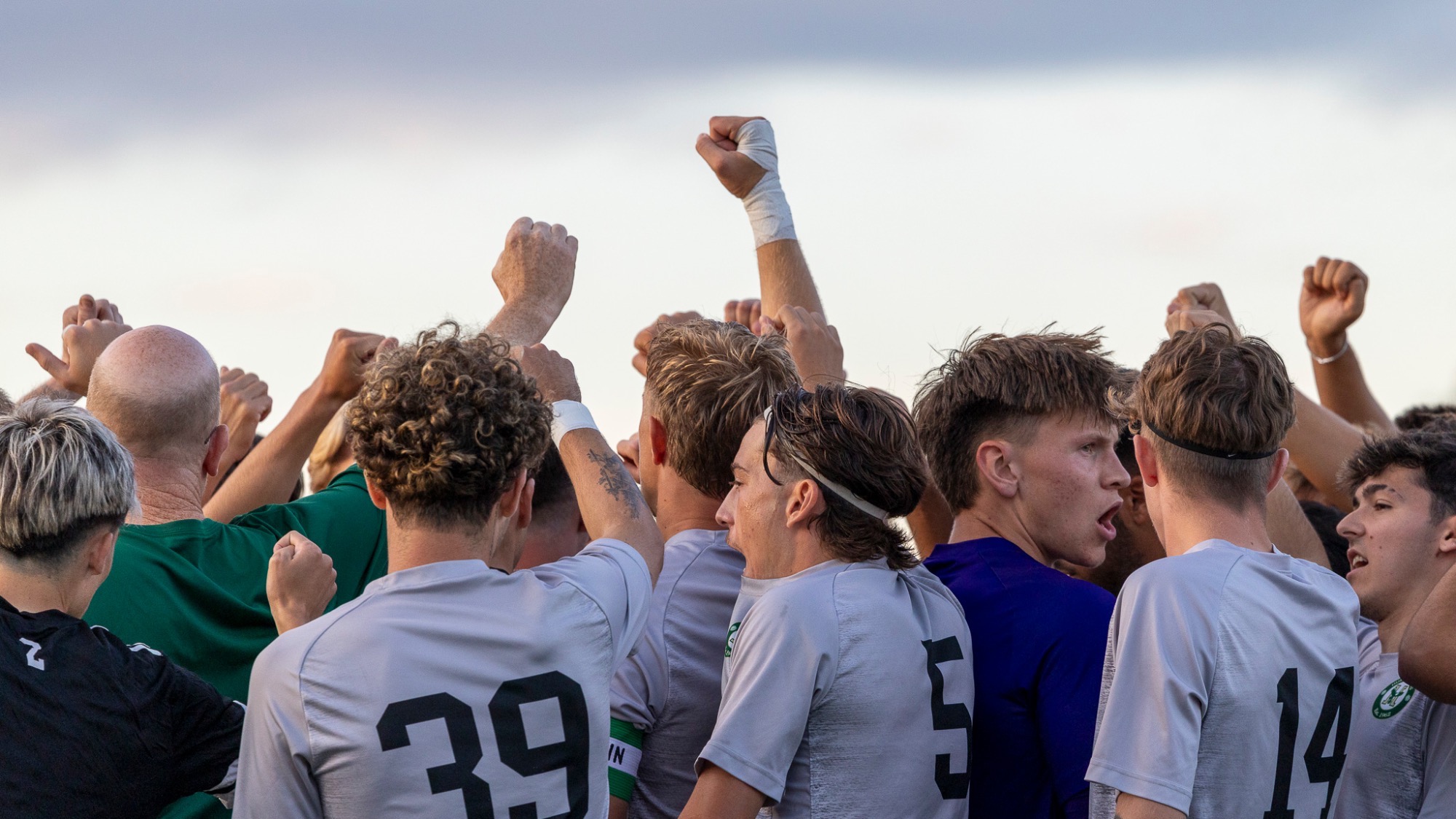 Huddle Shot Men's Soccer 9-1-26