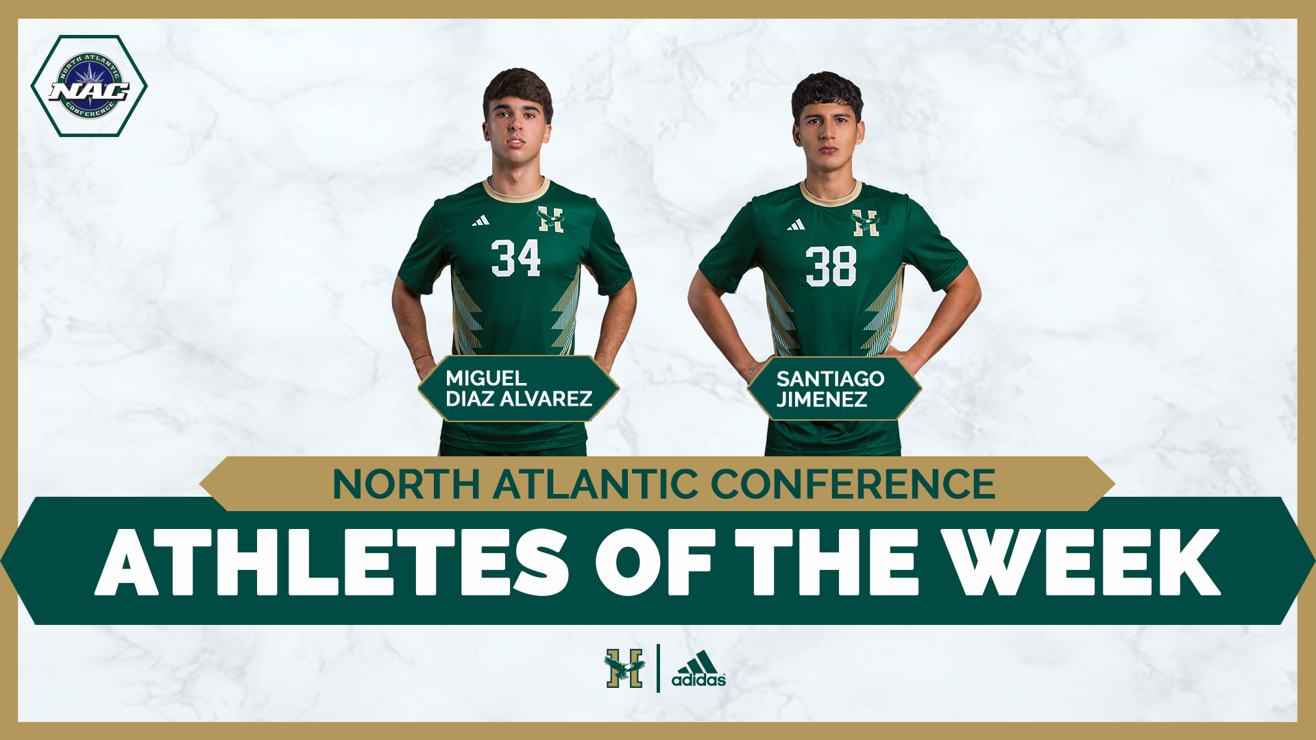 Miguel Diaz Alvarez and Santiago Jimenez Weekly Award Graphics