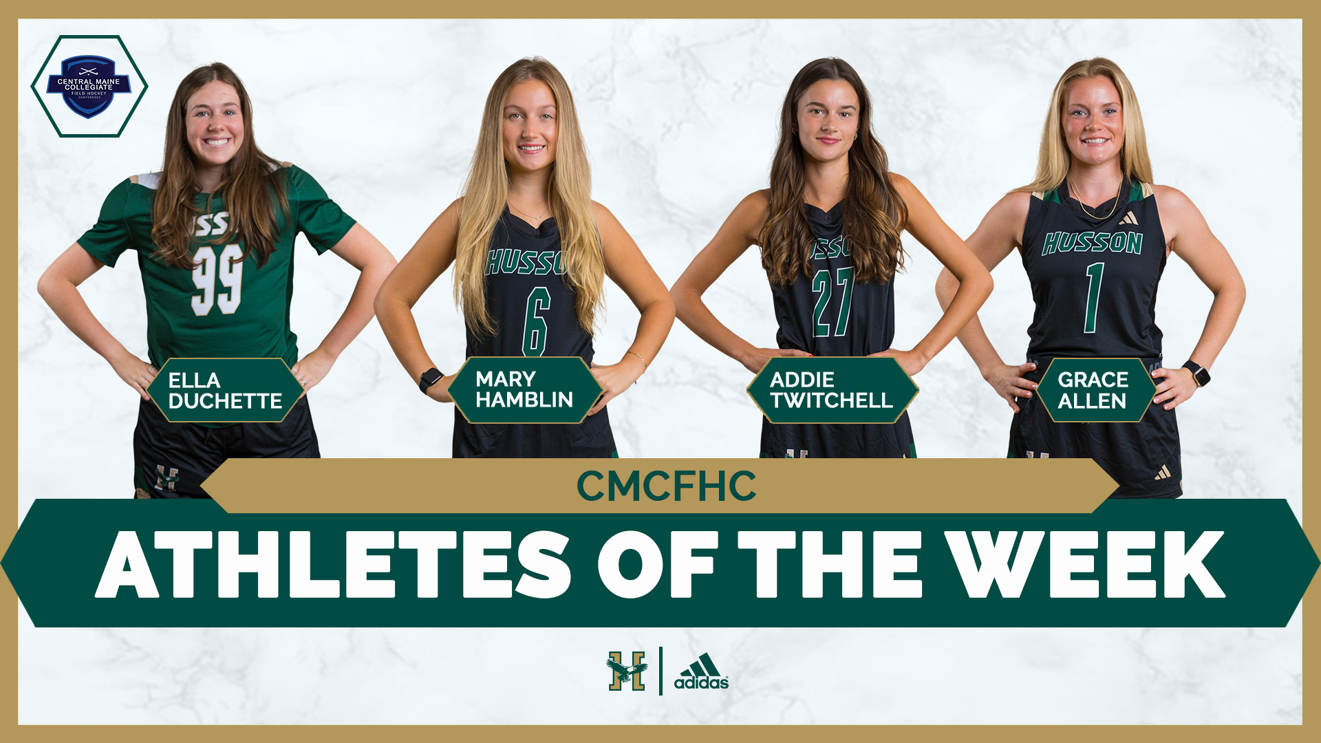 Mary Hamblin, Addie Twitchell, Grace Allen and Ella Duchette Weekly Award Graphic
