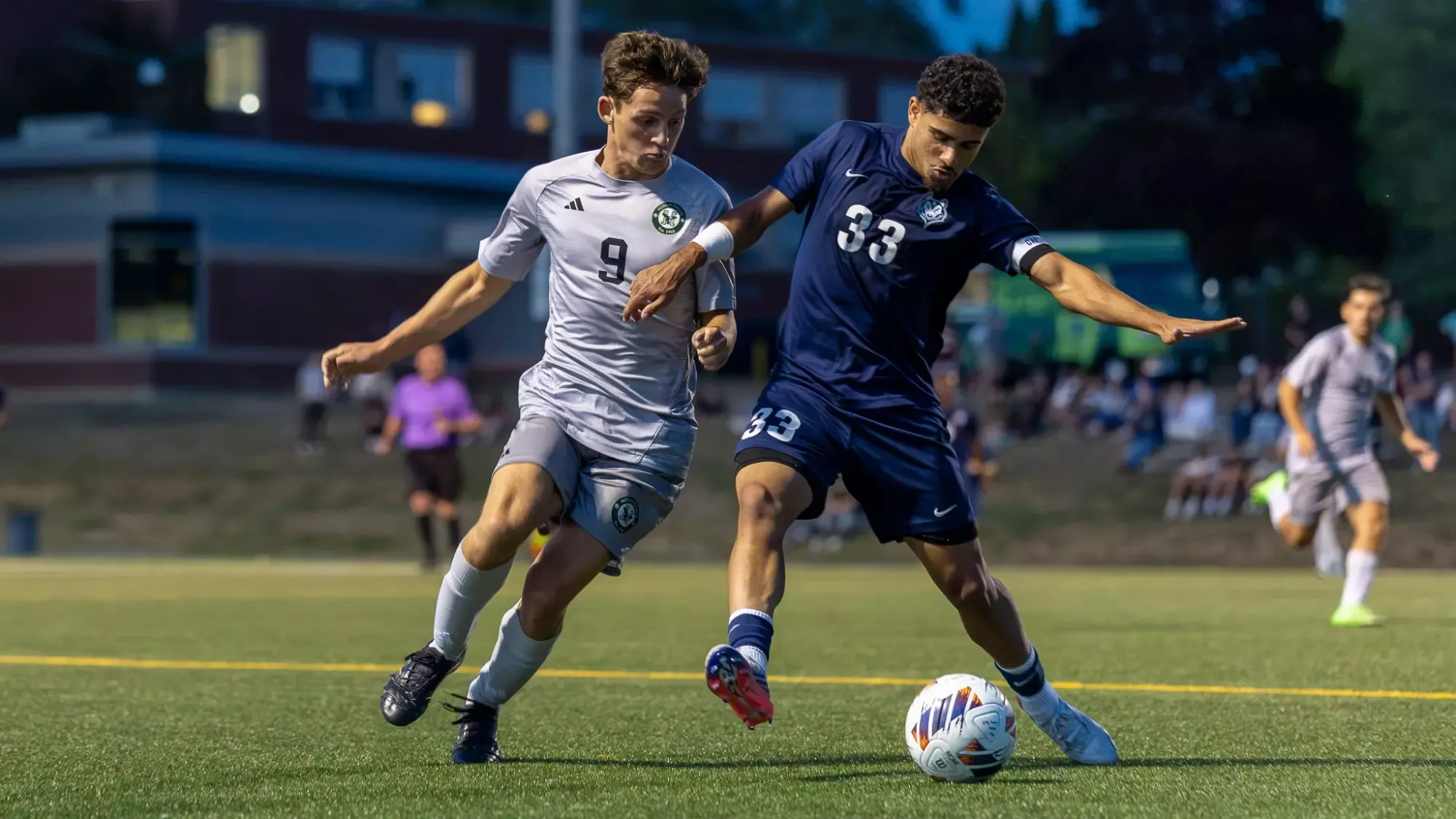 Husson University competes against the University of Southern Maine at Boucher Field on Sept. 1, 2026.