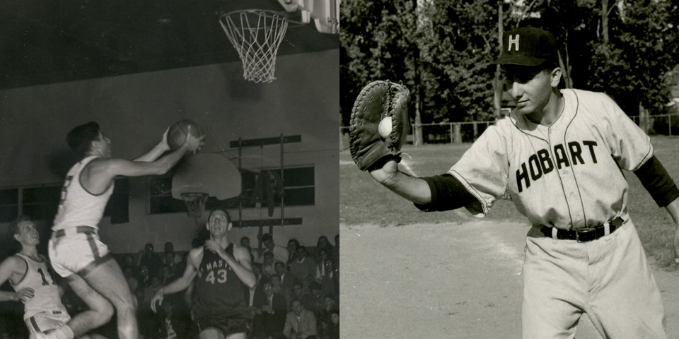 Len DeFrancesco was a four-year letterman in both basketball and baseball.