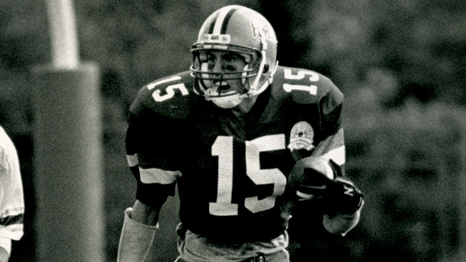 Bill Palmer returns an interception against Union