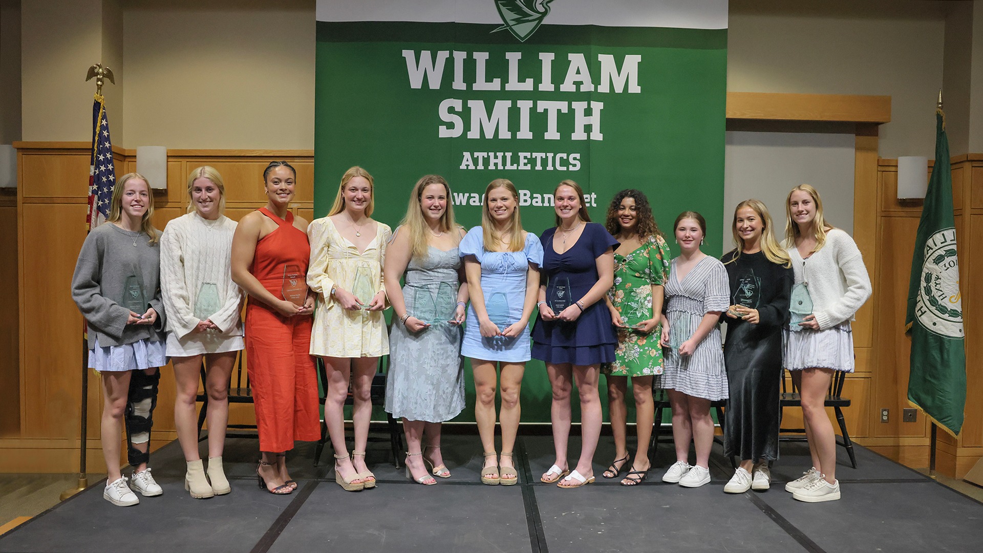 William Smith Athletics Department Award winners