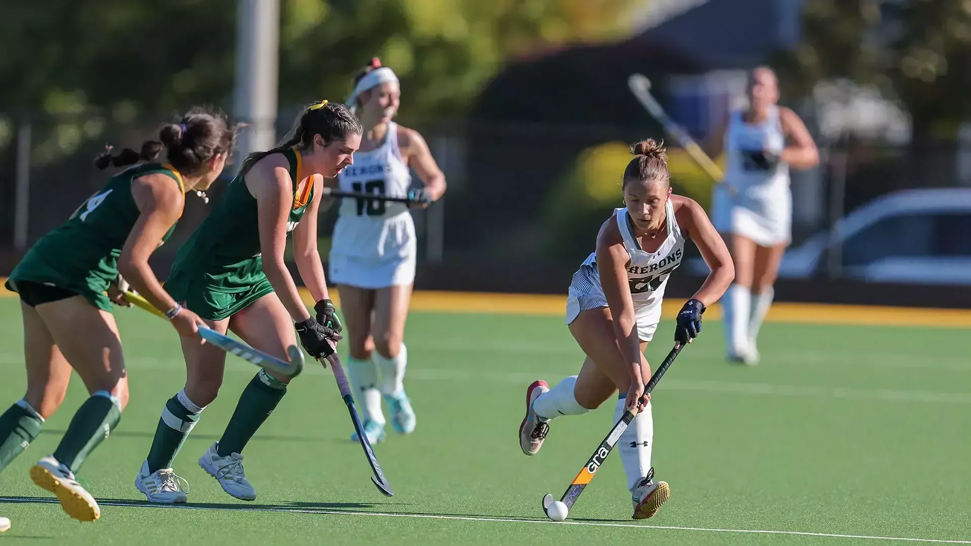 Lily Gutch playing the ball