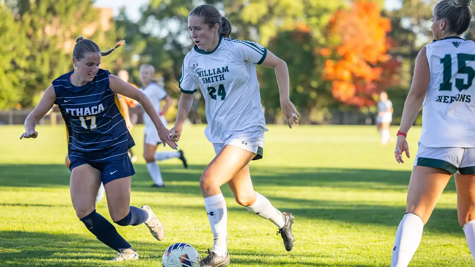 Ruth Hotaling dribbling the ball