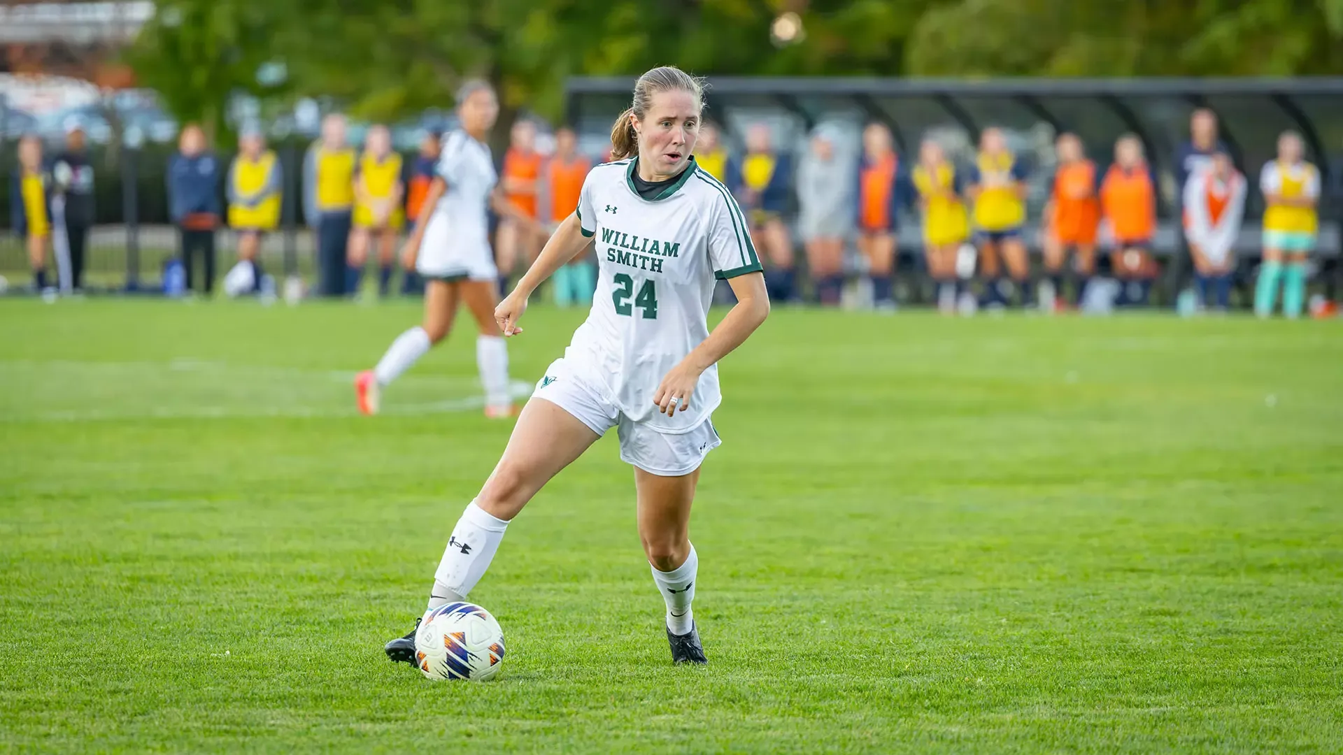 Ruth Hotaling handling the ball