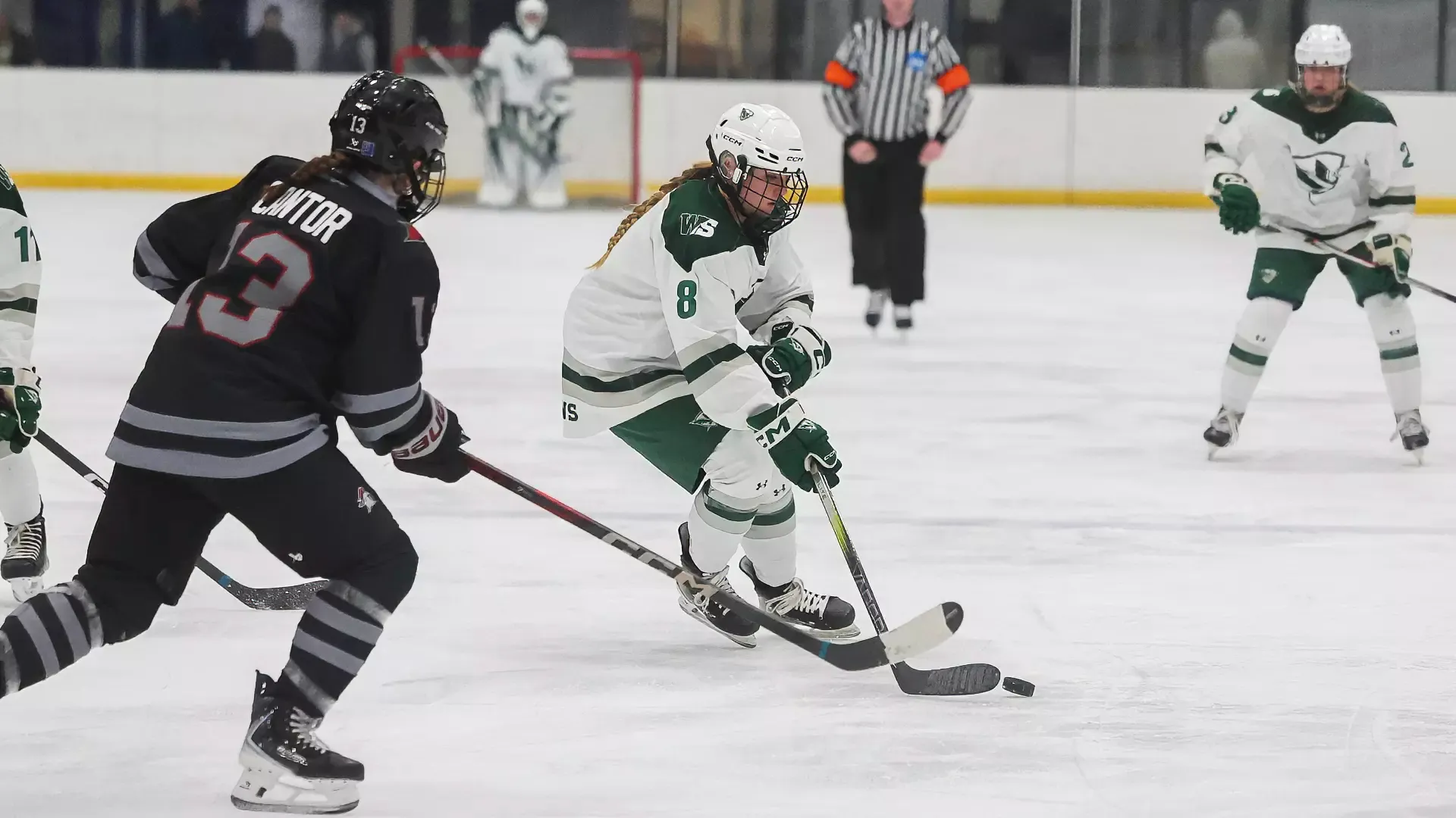 Rowan Kennedy possesses puck