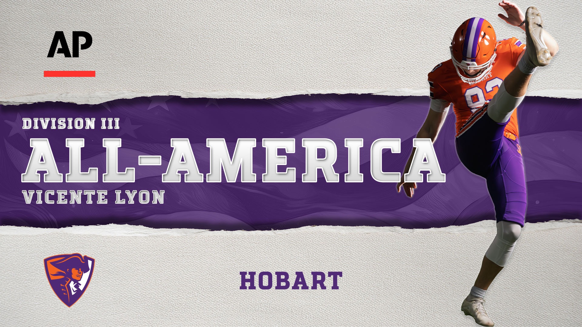 Punter Vicente Lyon was named the AP All-America second team. 