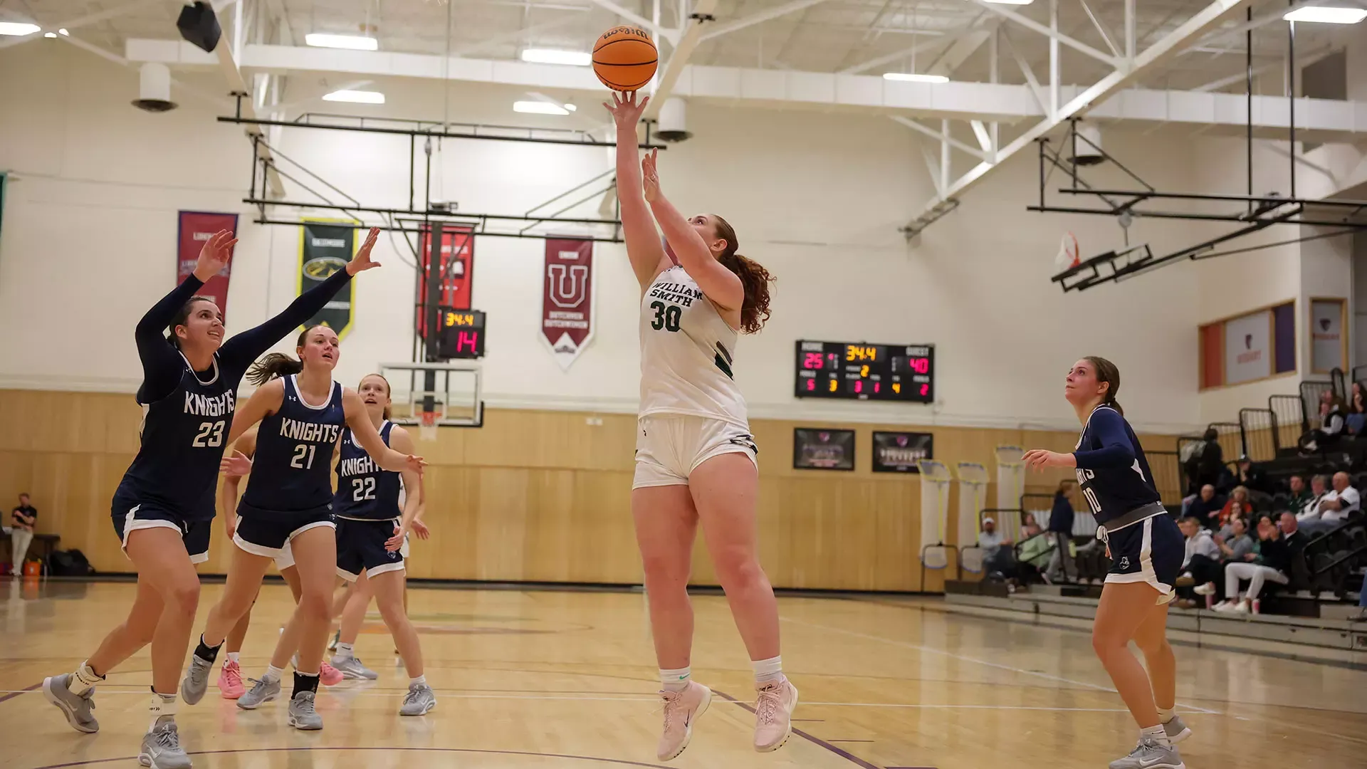 Jojo Sulmasy takes a layup 