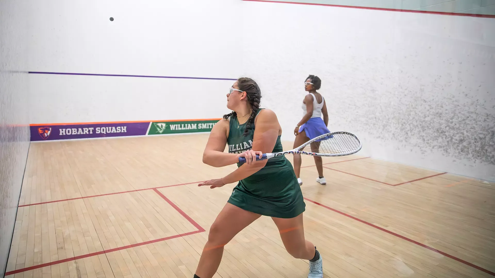 Scarlett Sandoval swinging the racket