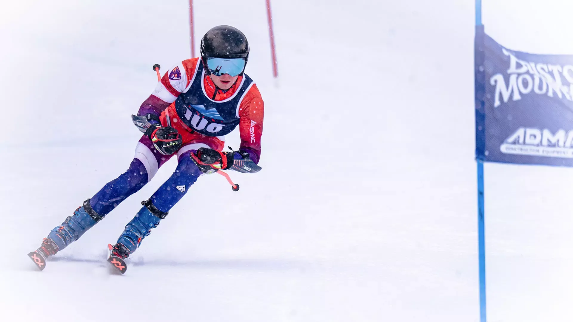 John Meagher skiing at Bristol Mountain