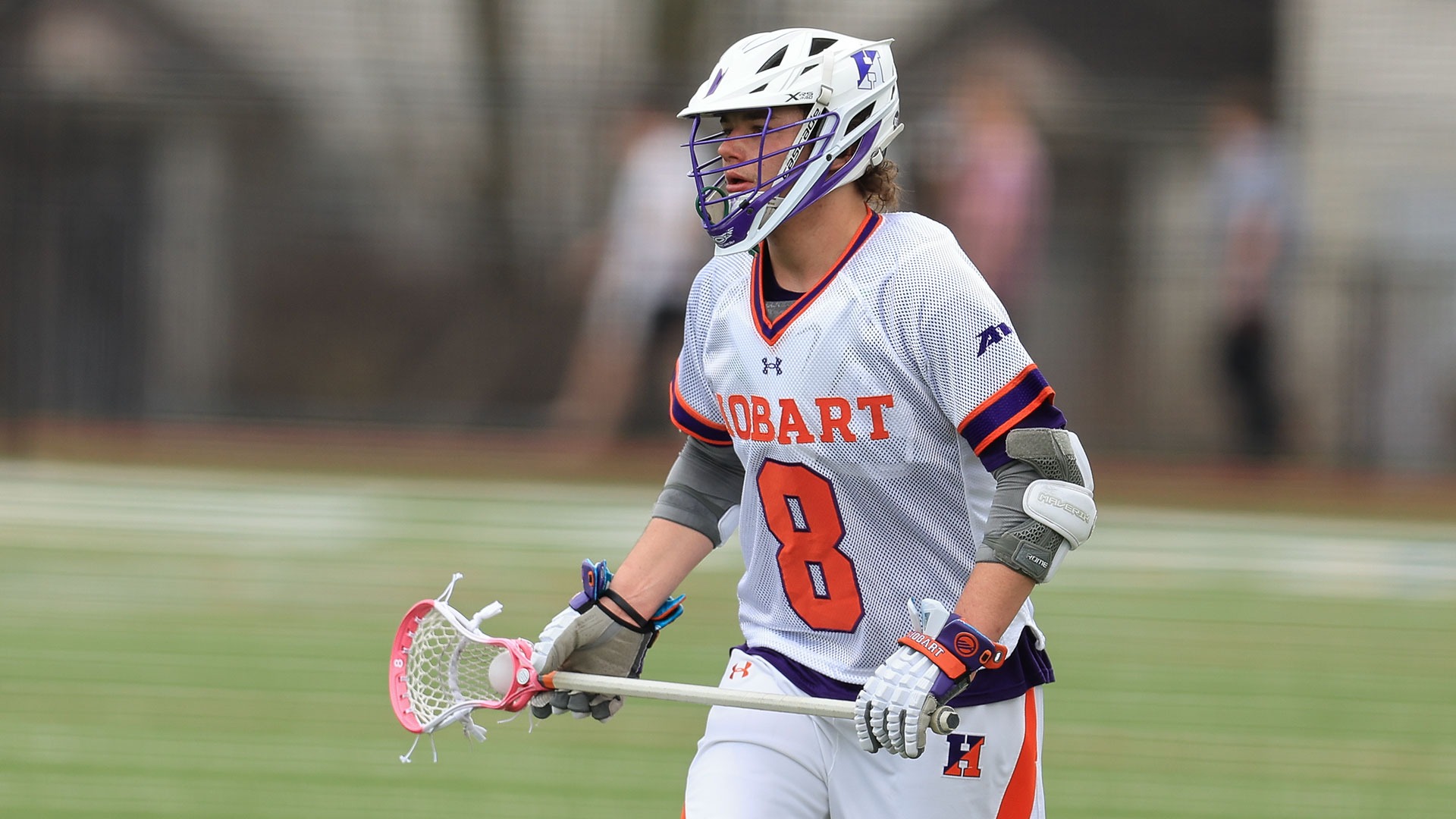 Connor DiTomasso possesses the ball against St. Bonaventure.