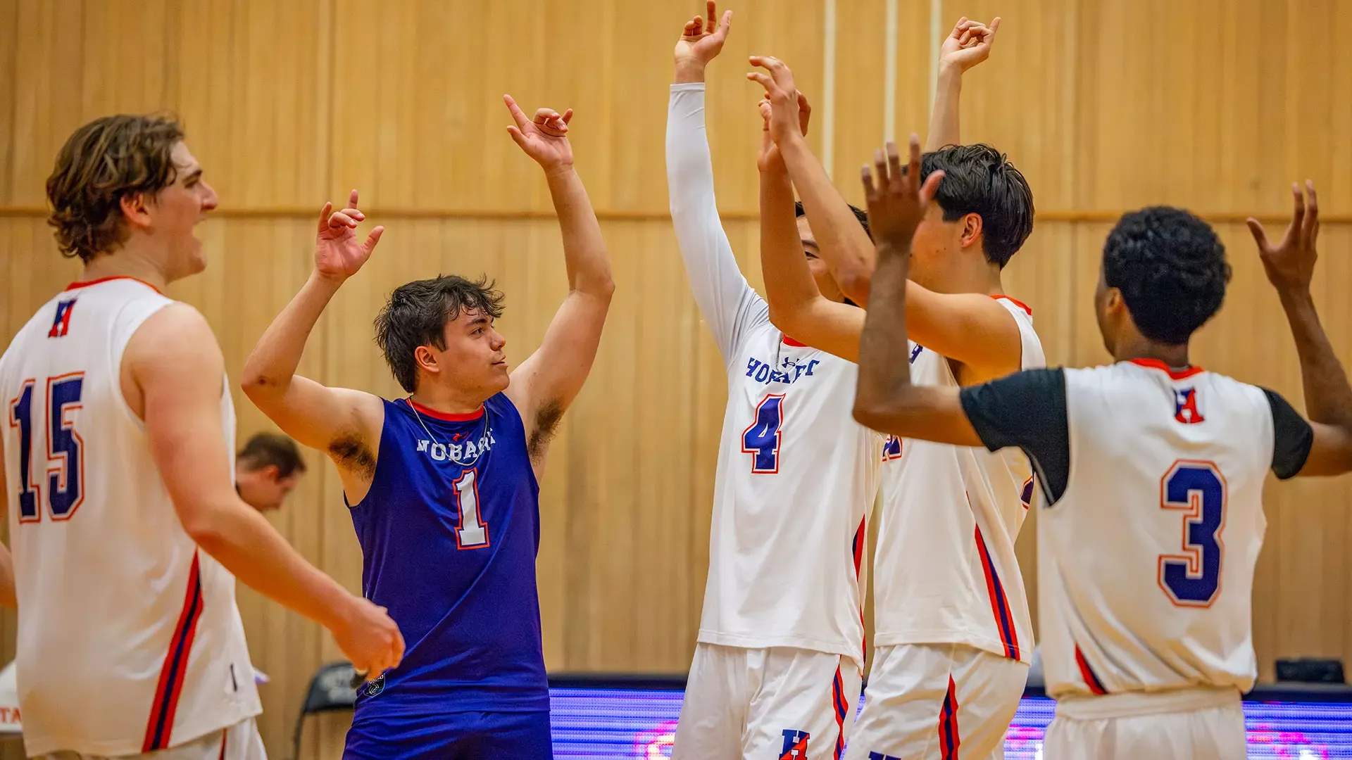 Hobart Volleyball celebrates 