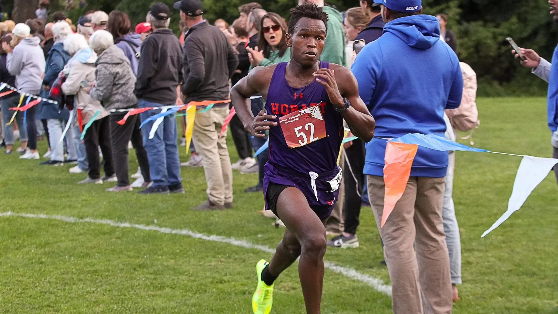 Duncan Kipkoech sprints to the finish in the 2025 Rodenbeck Invitational.