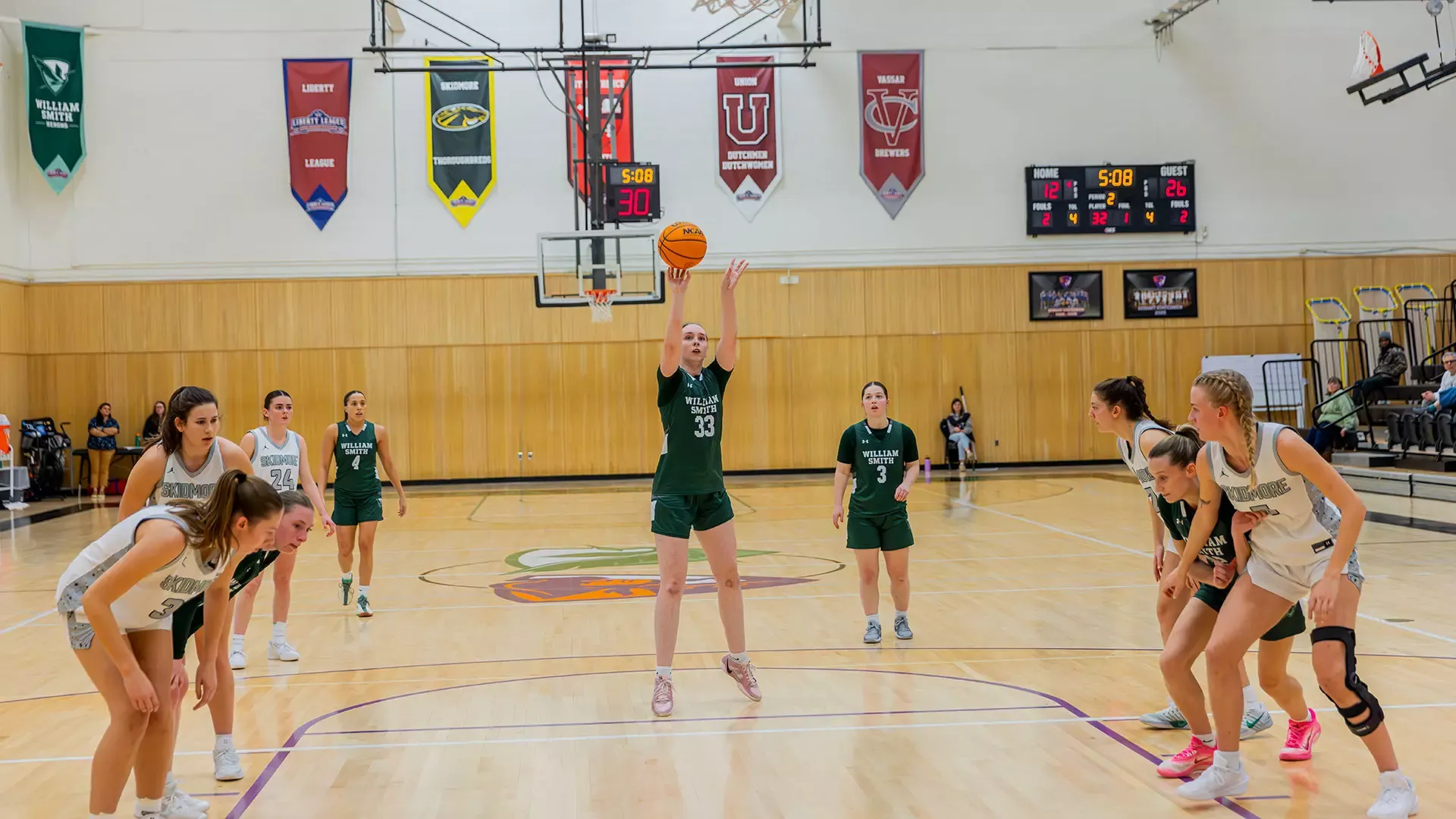 Miranda Martin shooting a free-throw