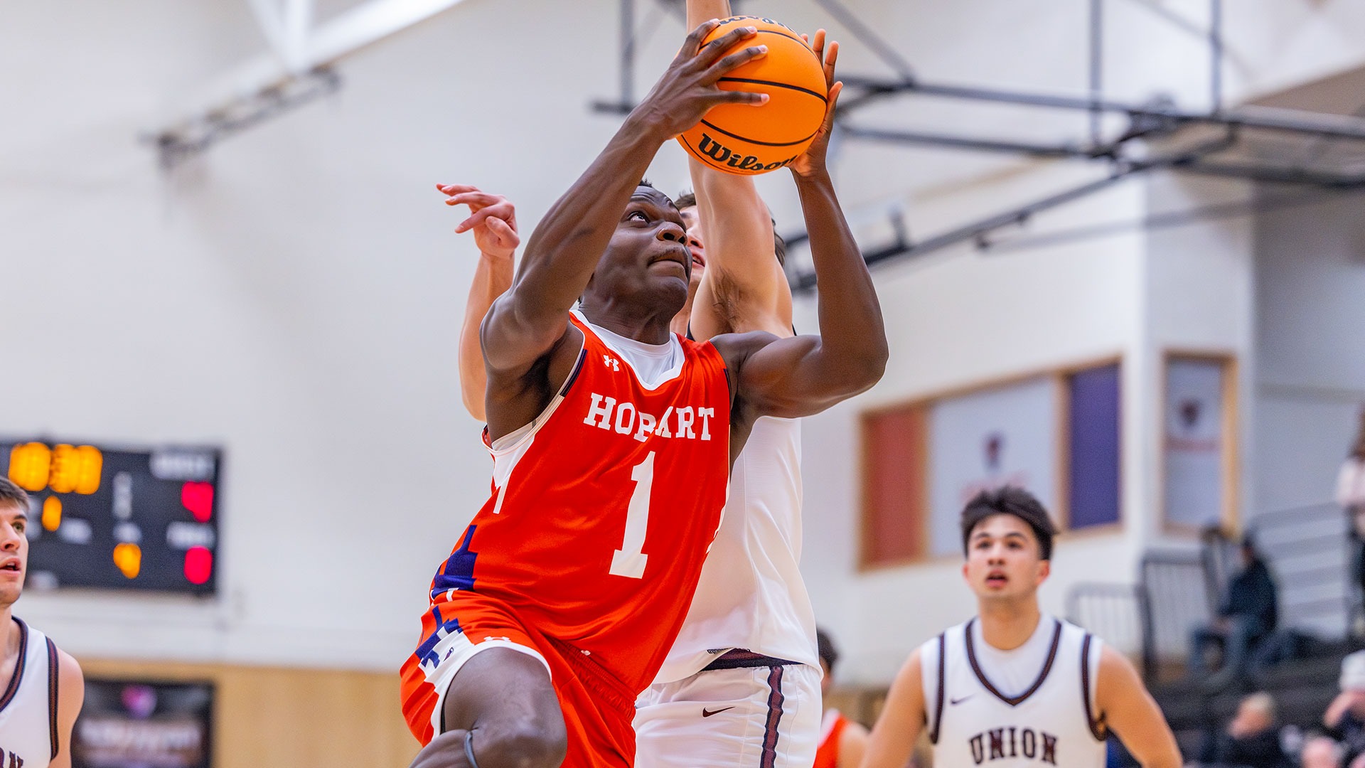 Dorian Paki goes up for a layup.